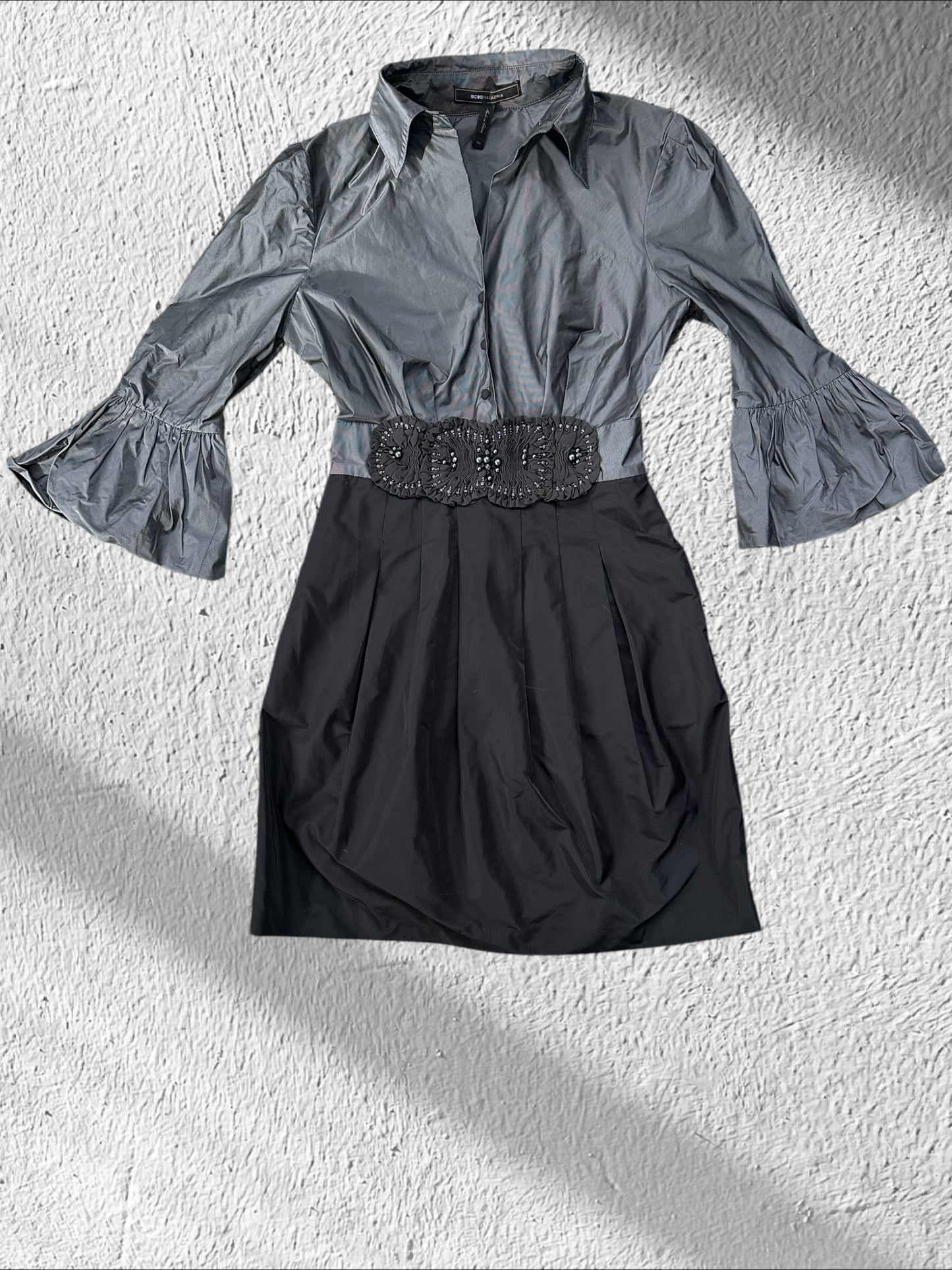 BCBG X Maxazria Contrast Taffeta Dress