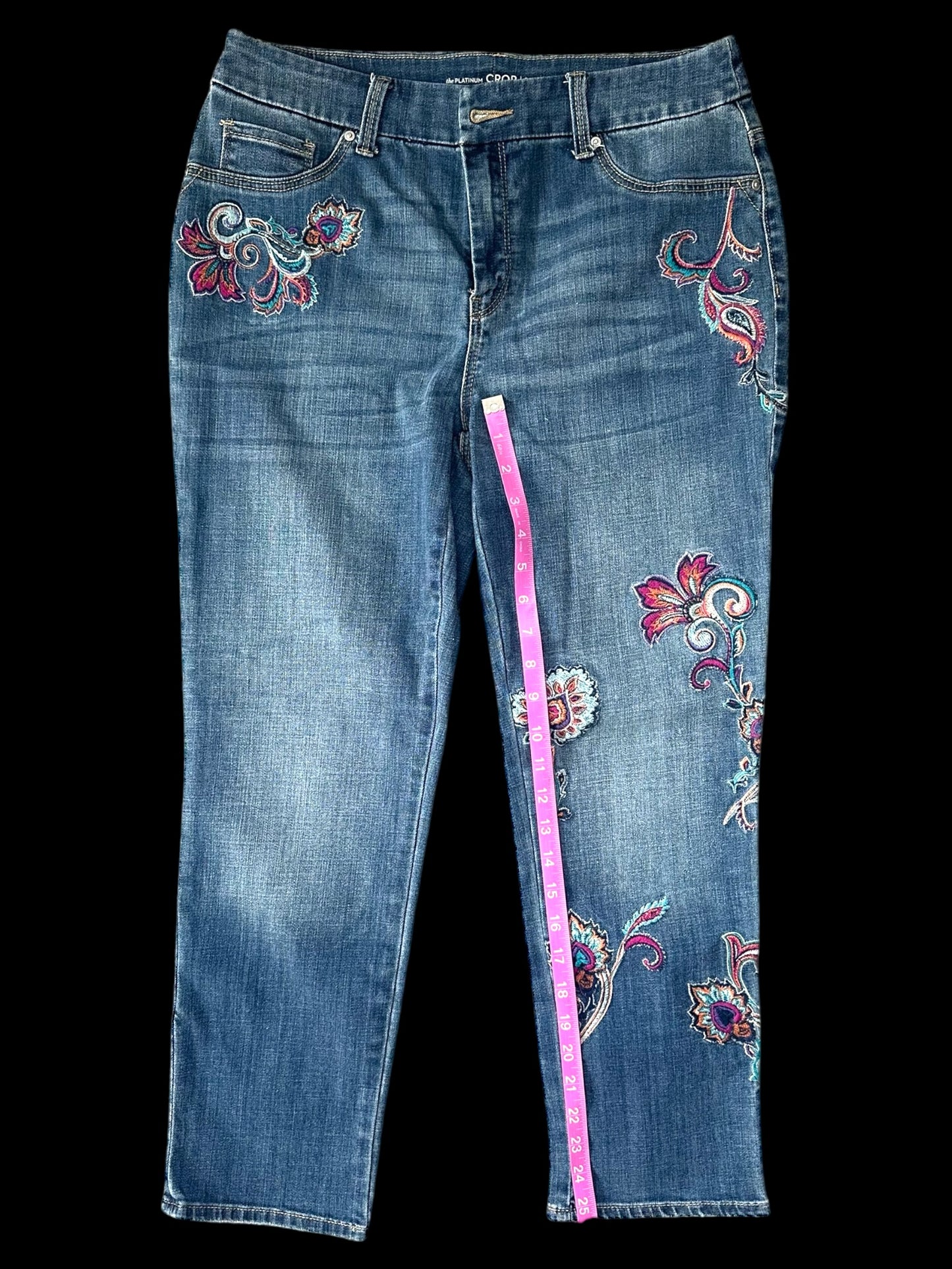 Chico's Embroidered Denim Jean