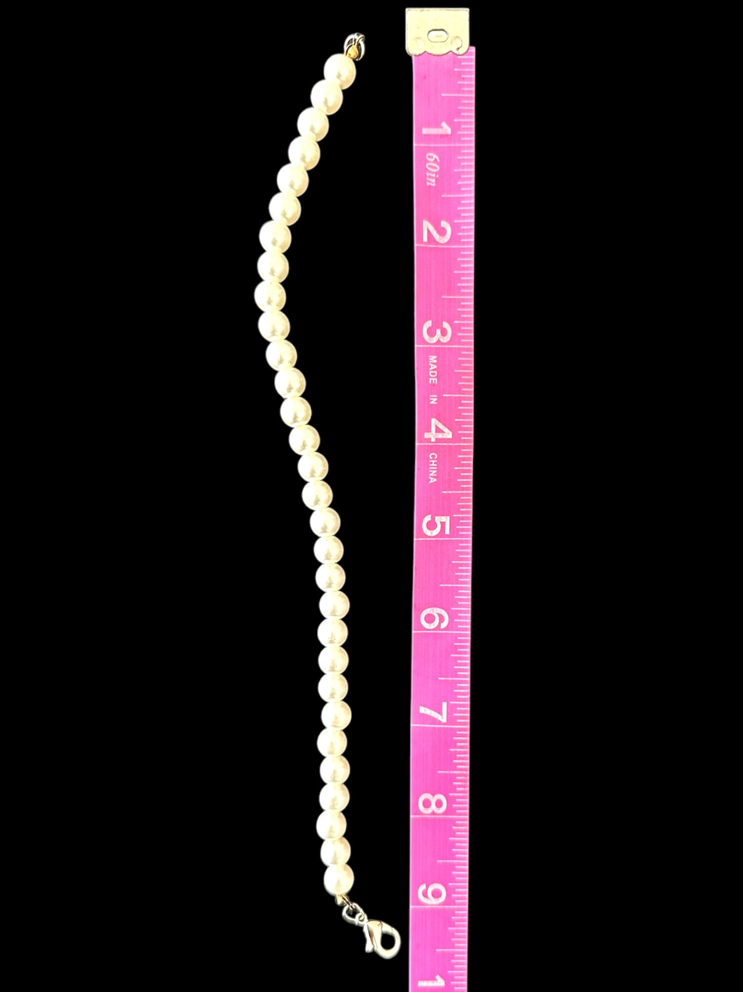 Up-Cycled Faux Pearl Bracelet