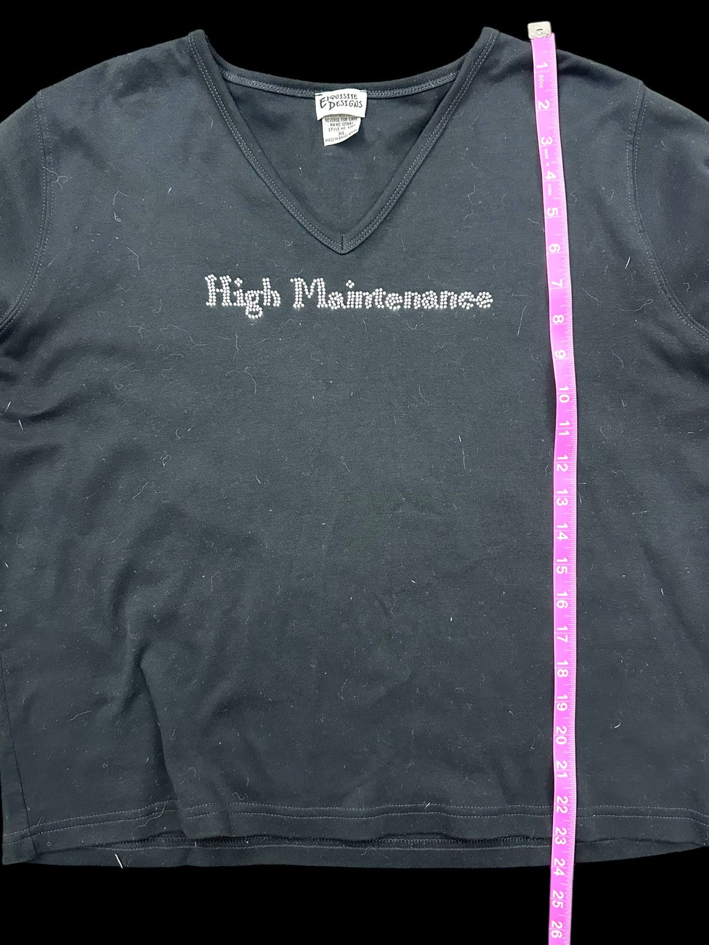 High Maintenance Rhinestone Shirt