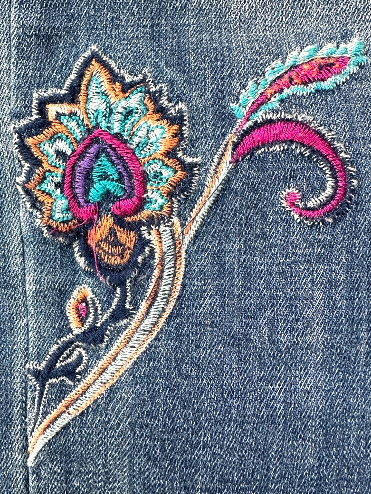 Chico's Embroidered Denim Jean