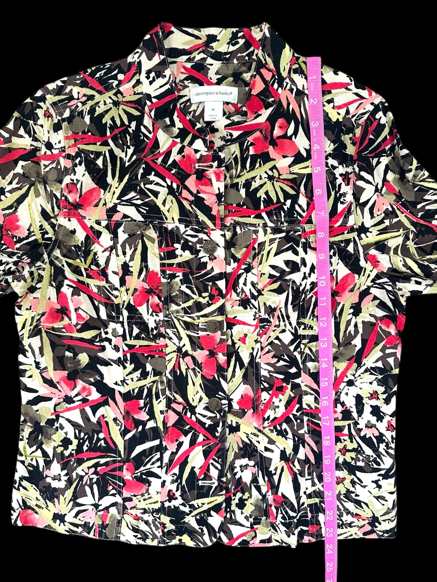Christopher & Banks Floral Jacket