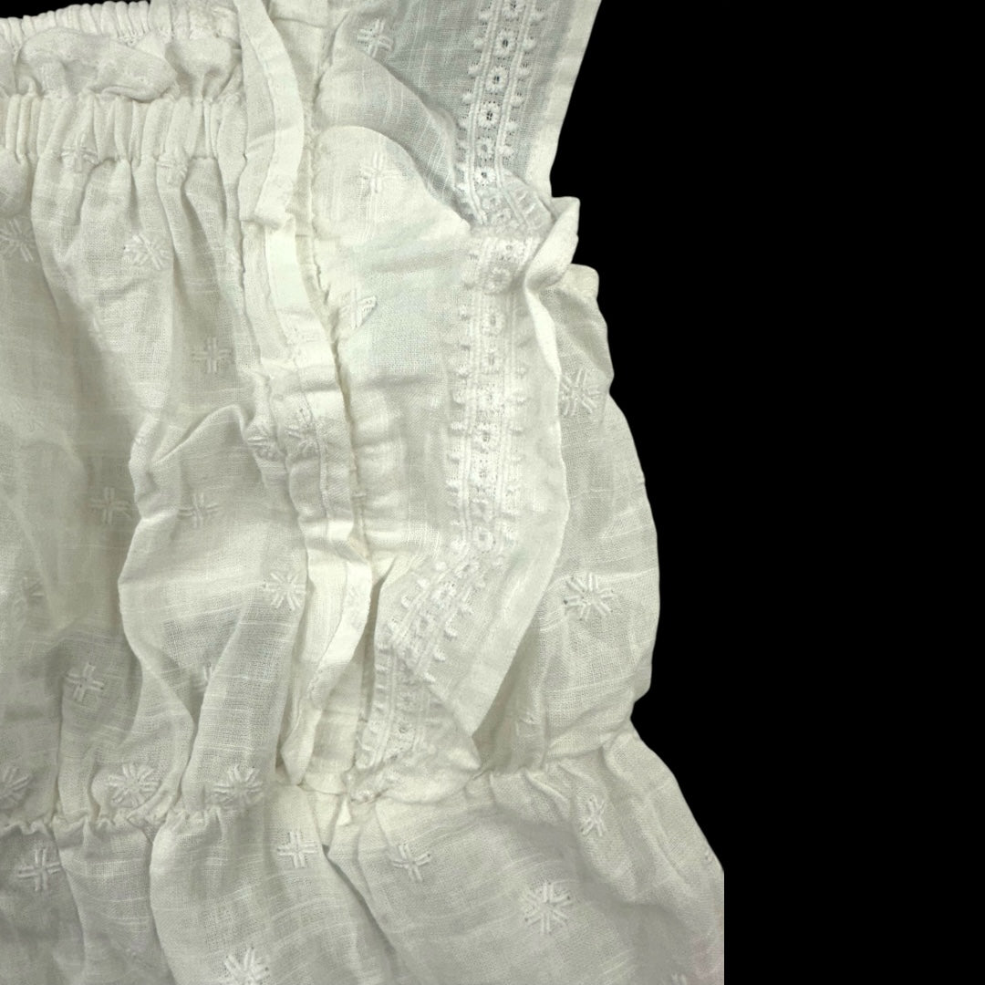 Old Navy Flutter Sleeve Smock Babydoll Top