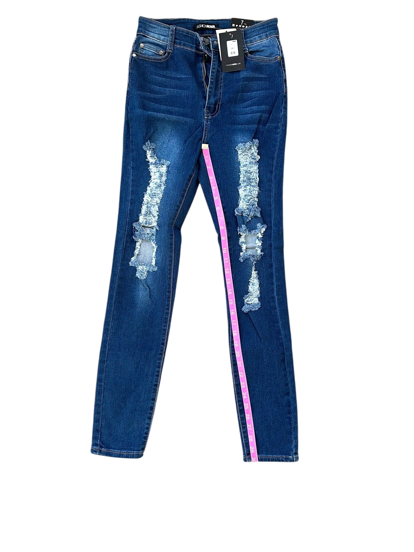 Fashion Nova New With Tags Distressed Skinny Jean