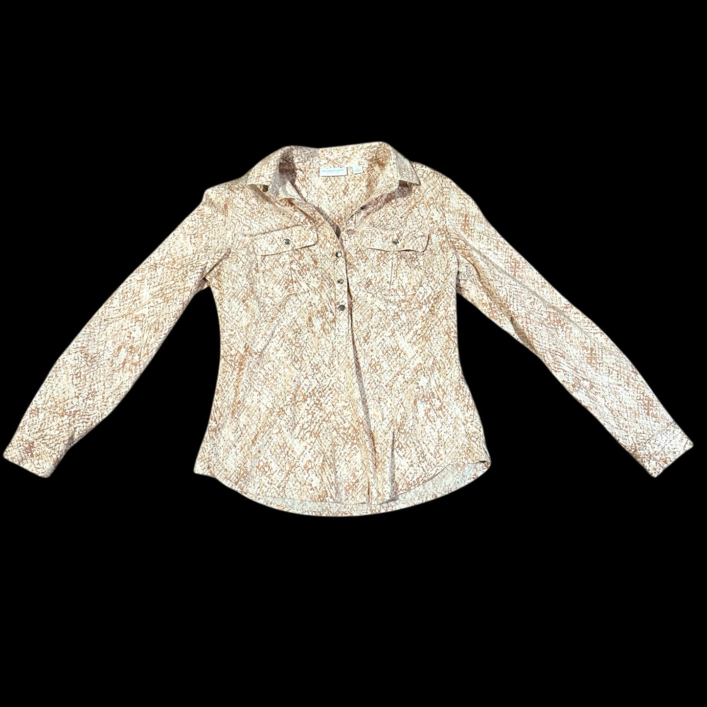 New York & Company Snake Print Shirt