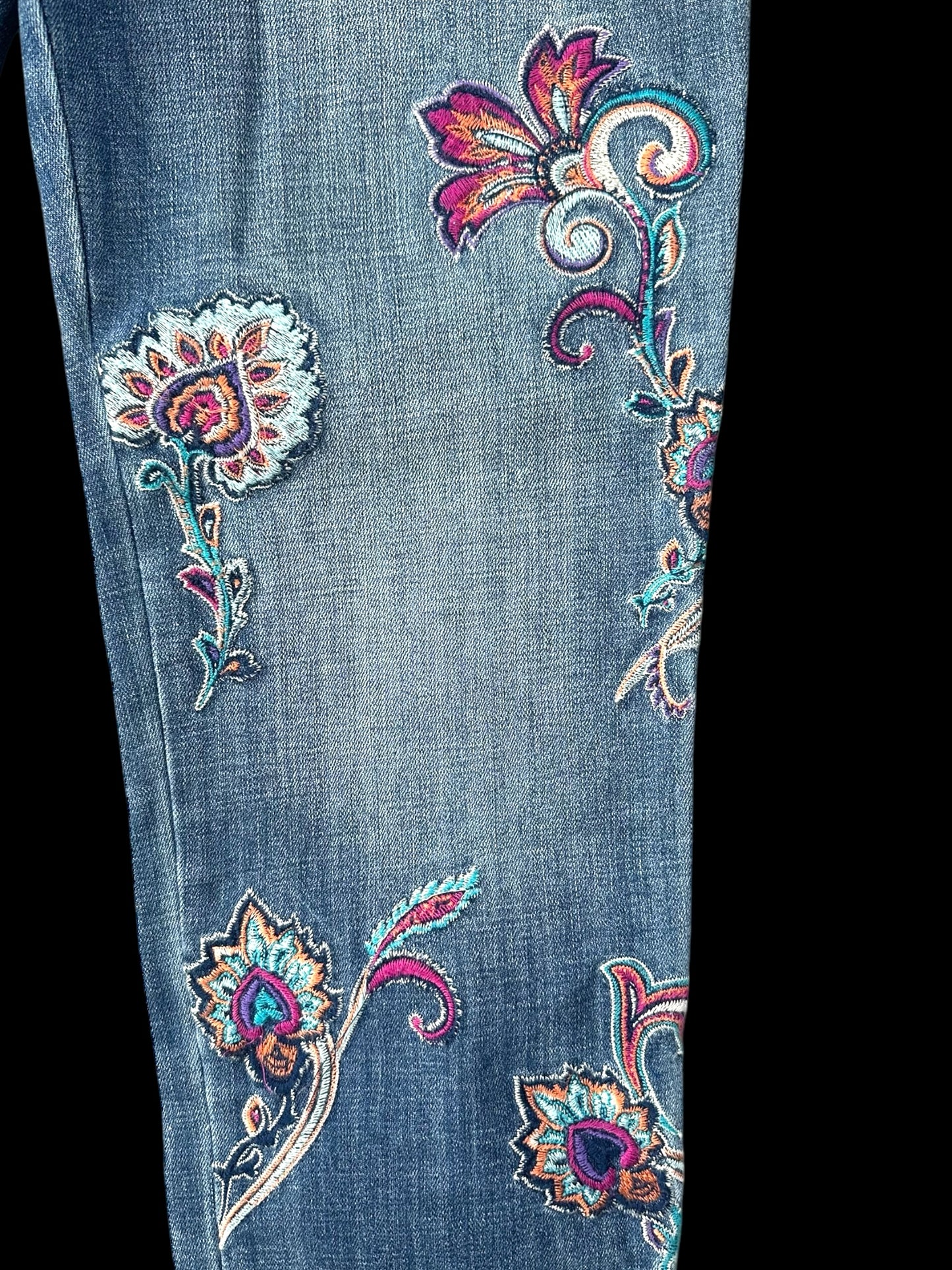 Chico's Embroidered Denim Jean