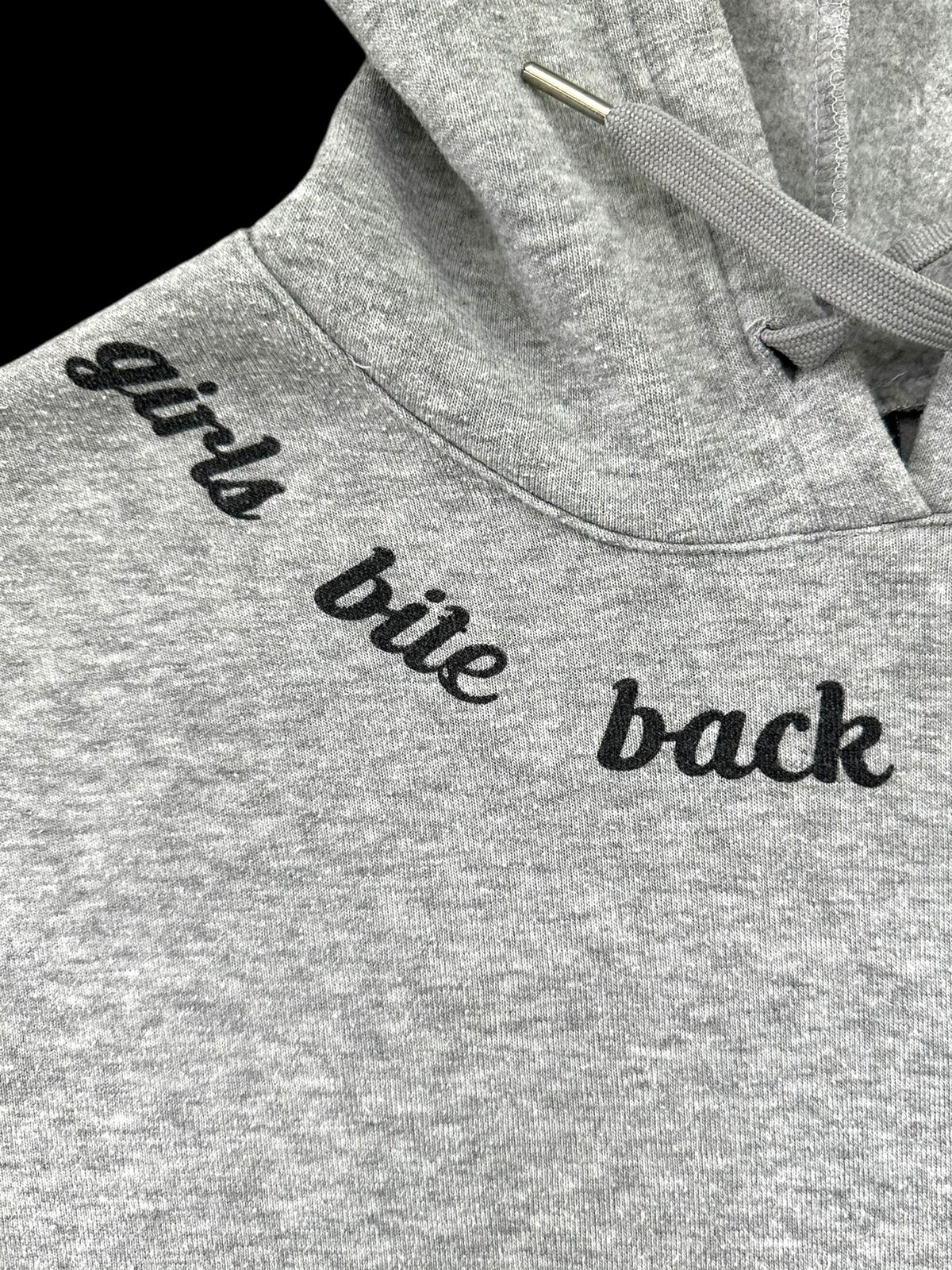 Rue21 Girls Bite Back Grey Cropped Hoodie