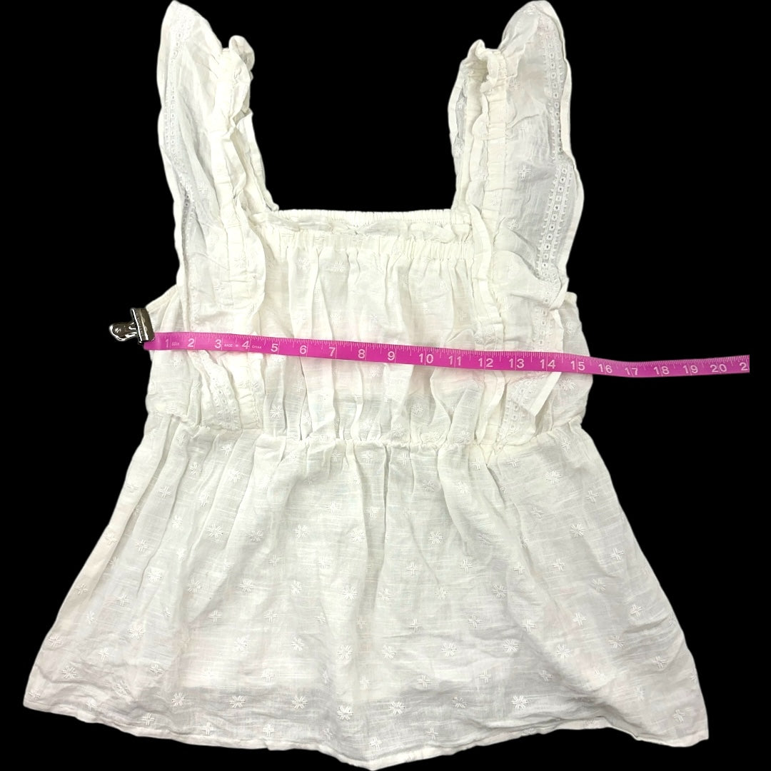 Old Navy Flutter Sleeve Smock Babydoll Top