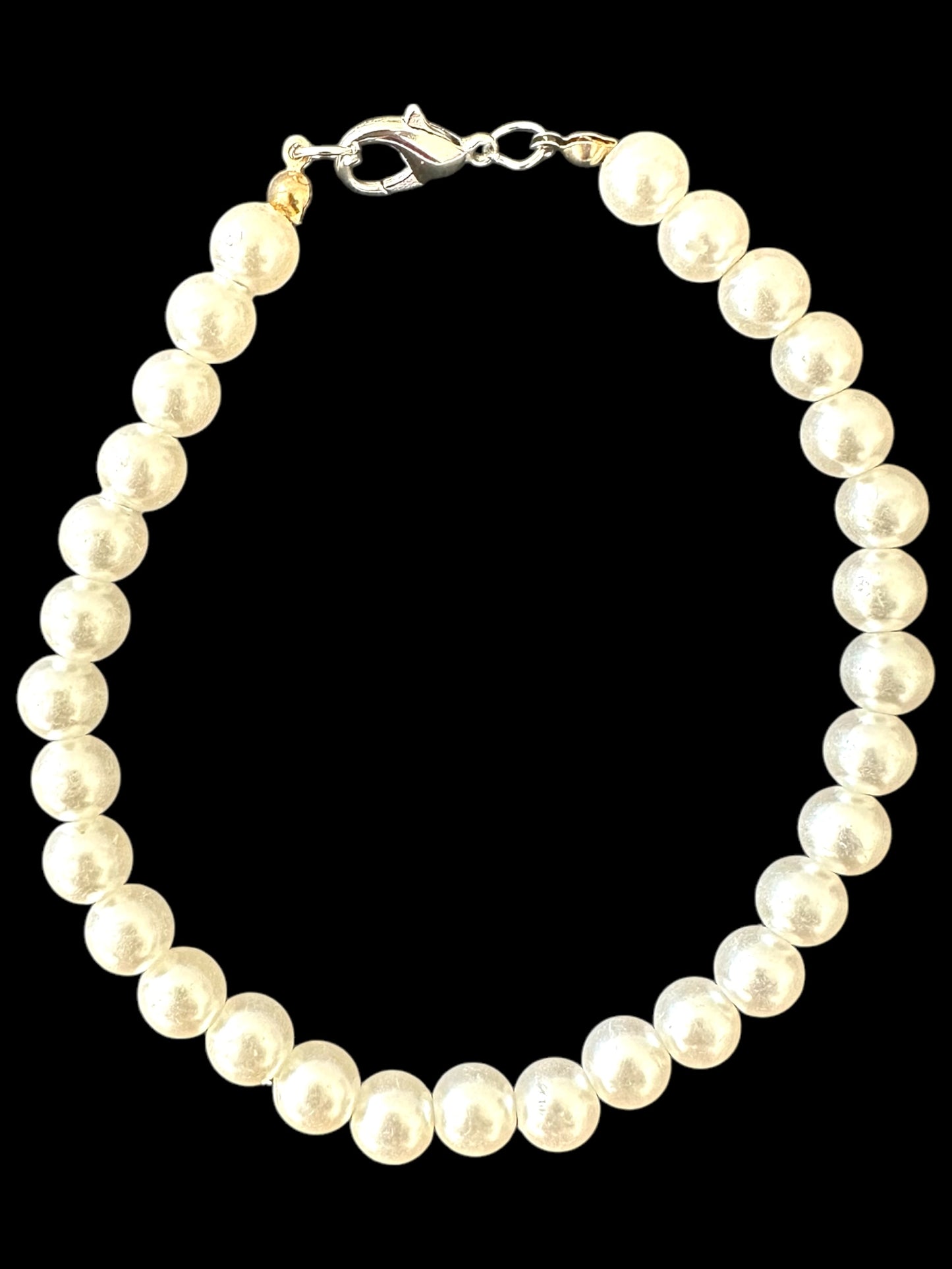 Up-Cycled Faux Pearl Bracelet