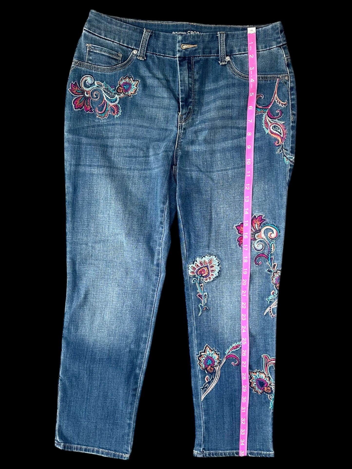 Chico's Embroidered Denim Jean