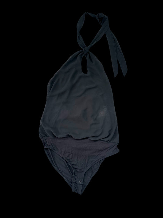 Halter Body Suit With Key Hole Cutout
