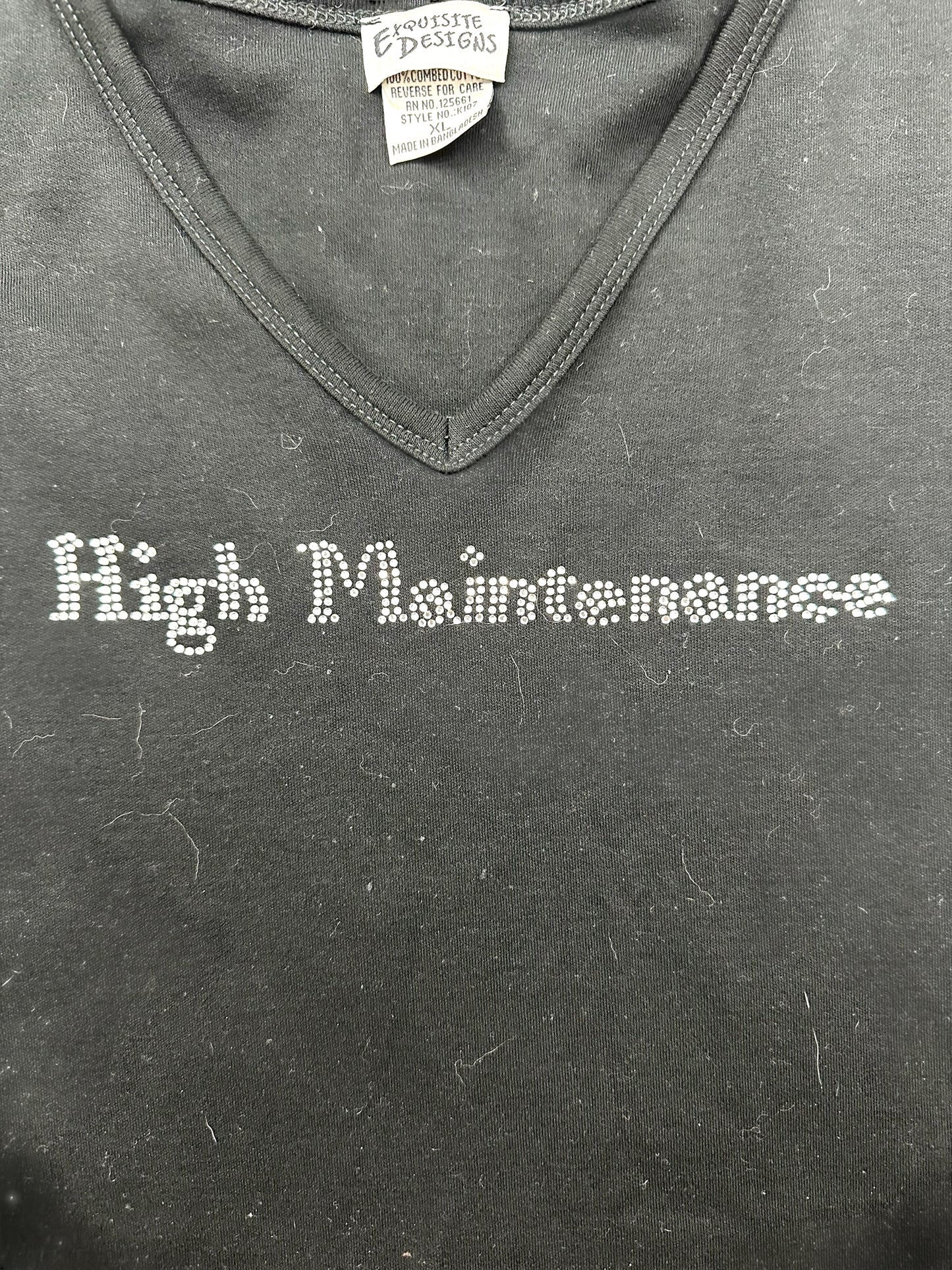 High Maintenance Rhinestone Shirt