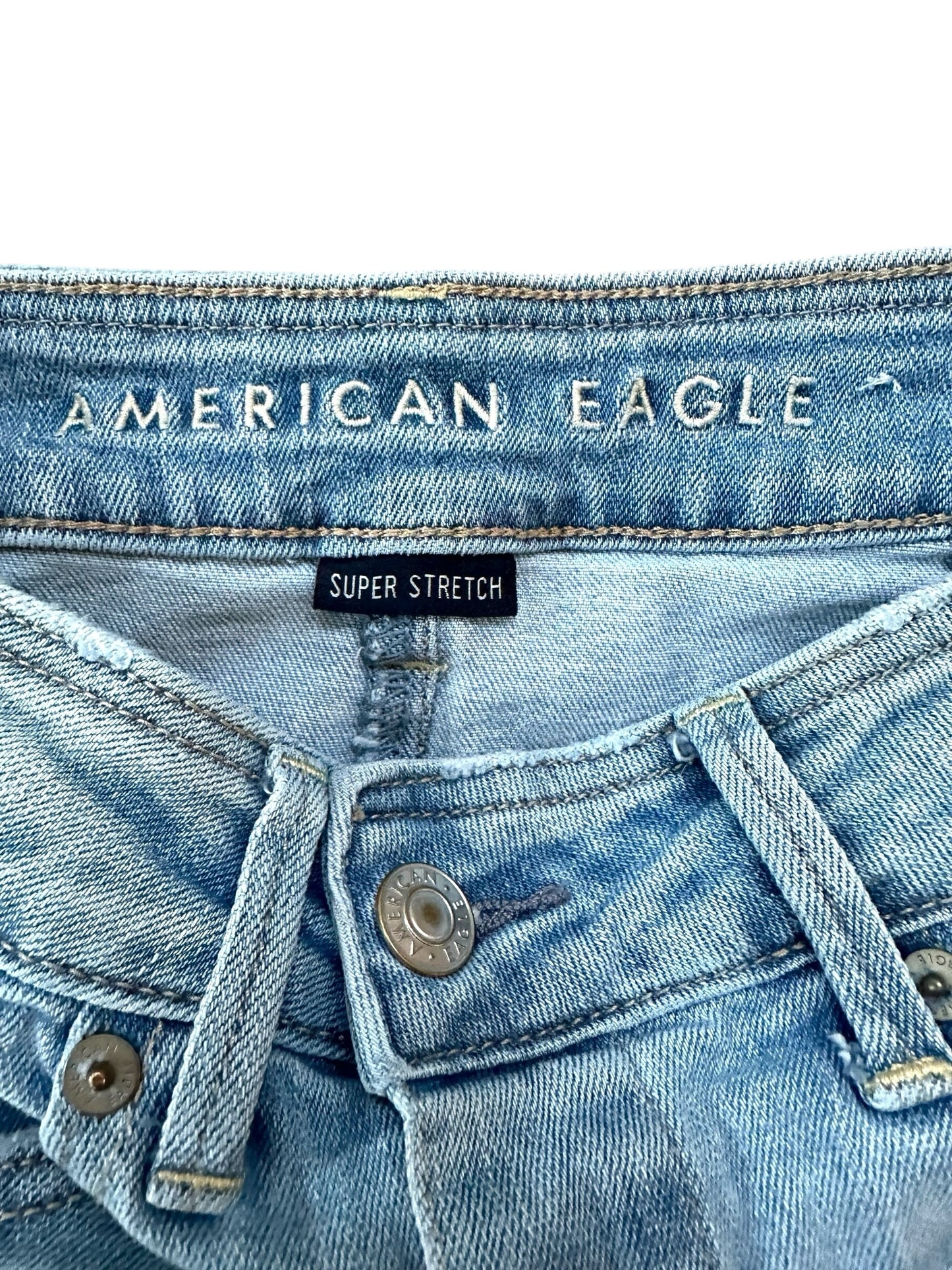 American Eagle Light Wash Denim Skirt