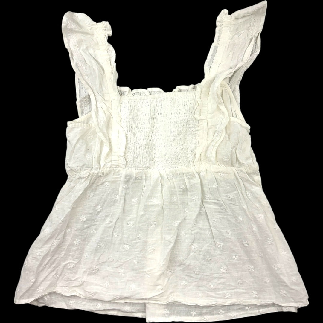 Old Navy Flutter Sleeve Smock Babydoll Top