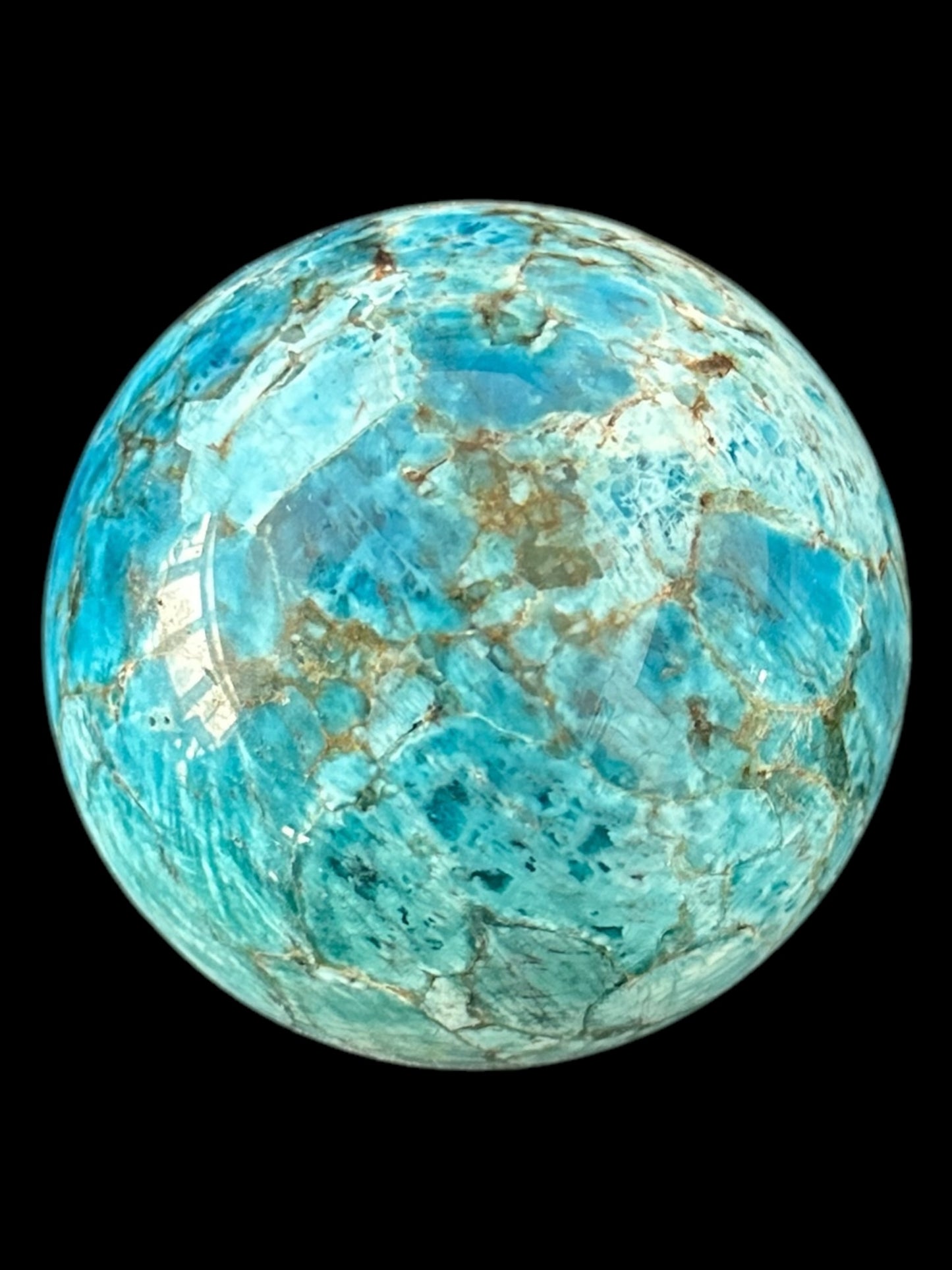 Blue Apatite Sphere