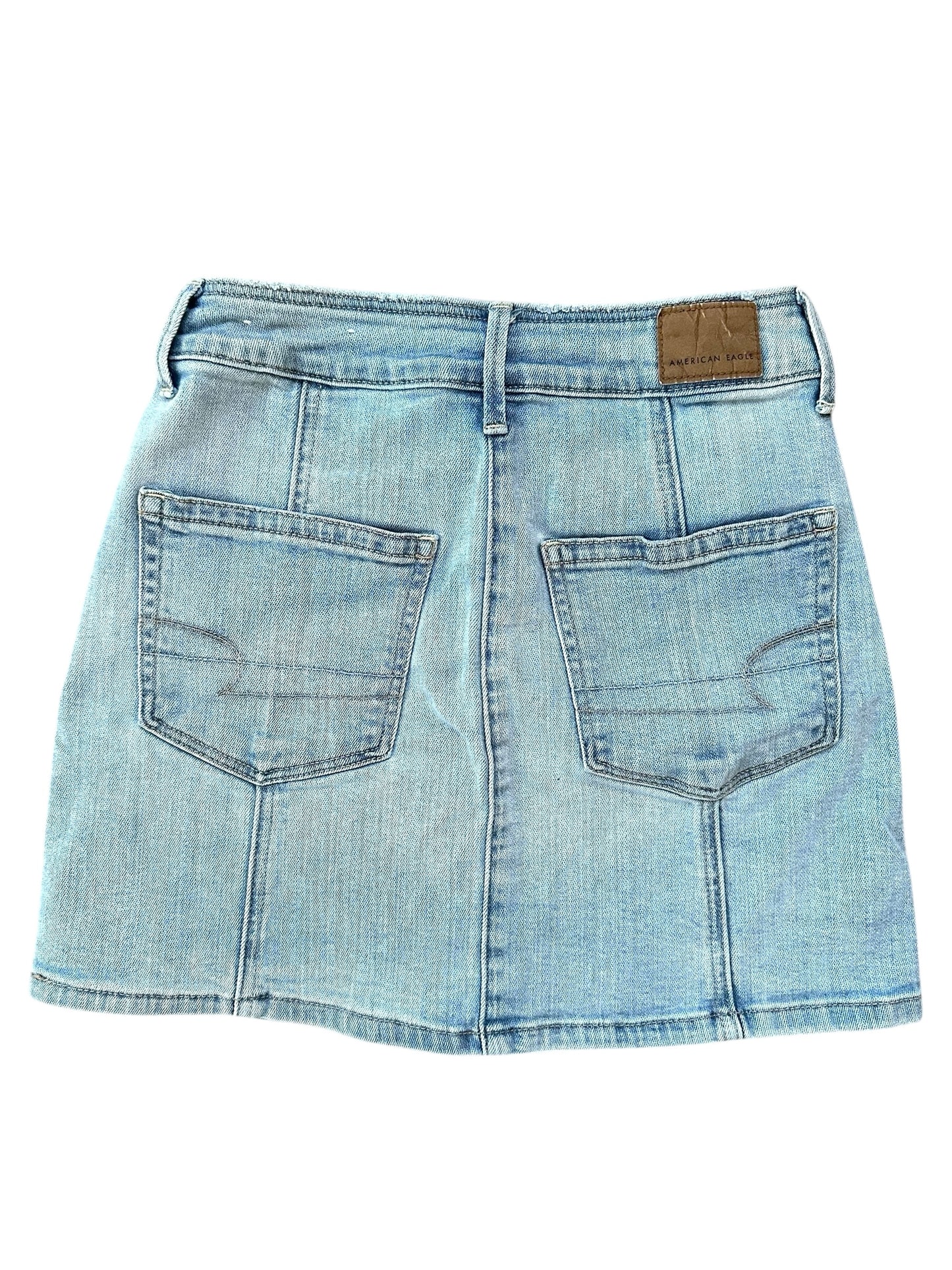 American Eagle Light Wash Denim Skirt