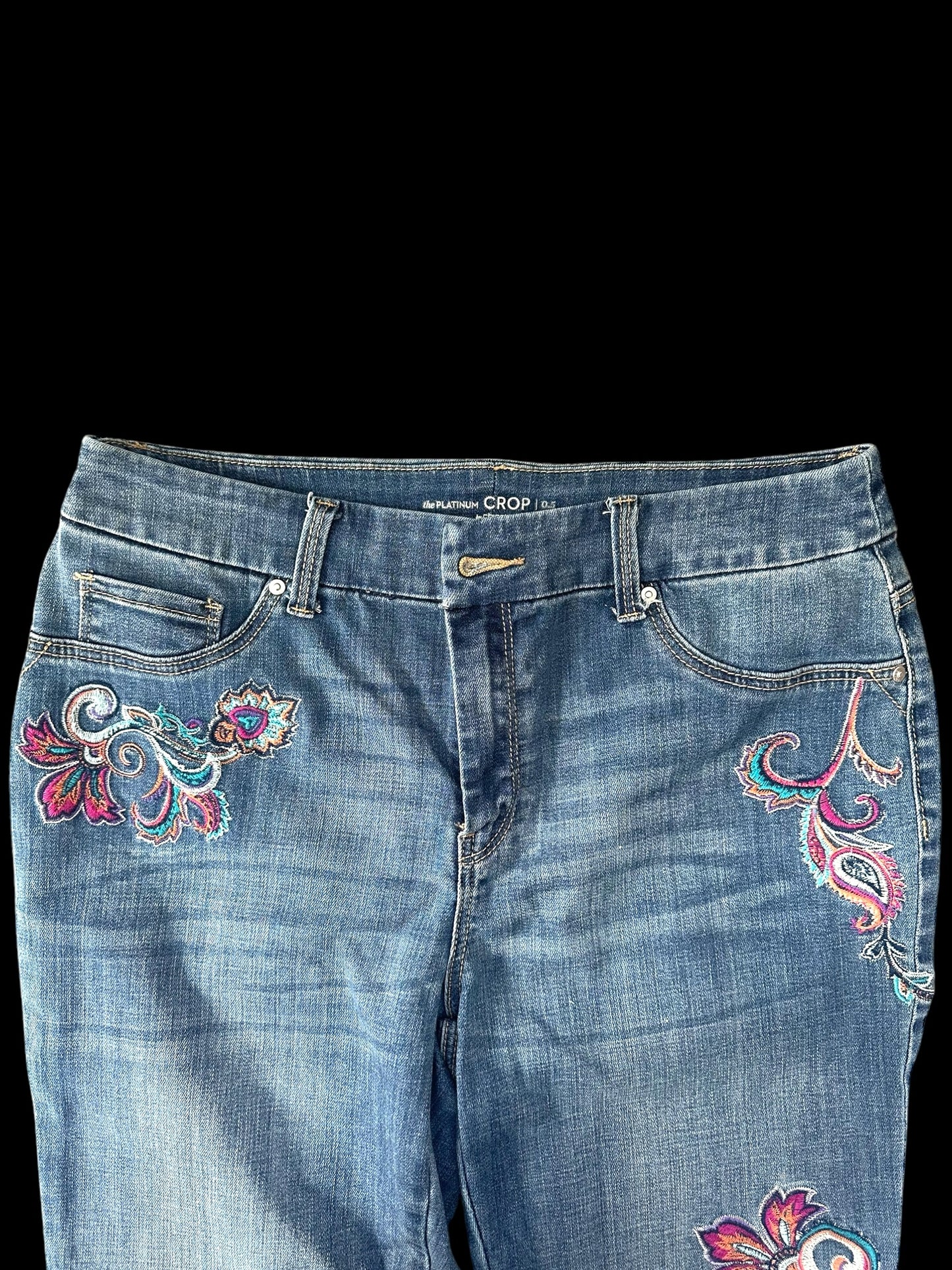 Chico's Embroidered Denim Jean