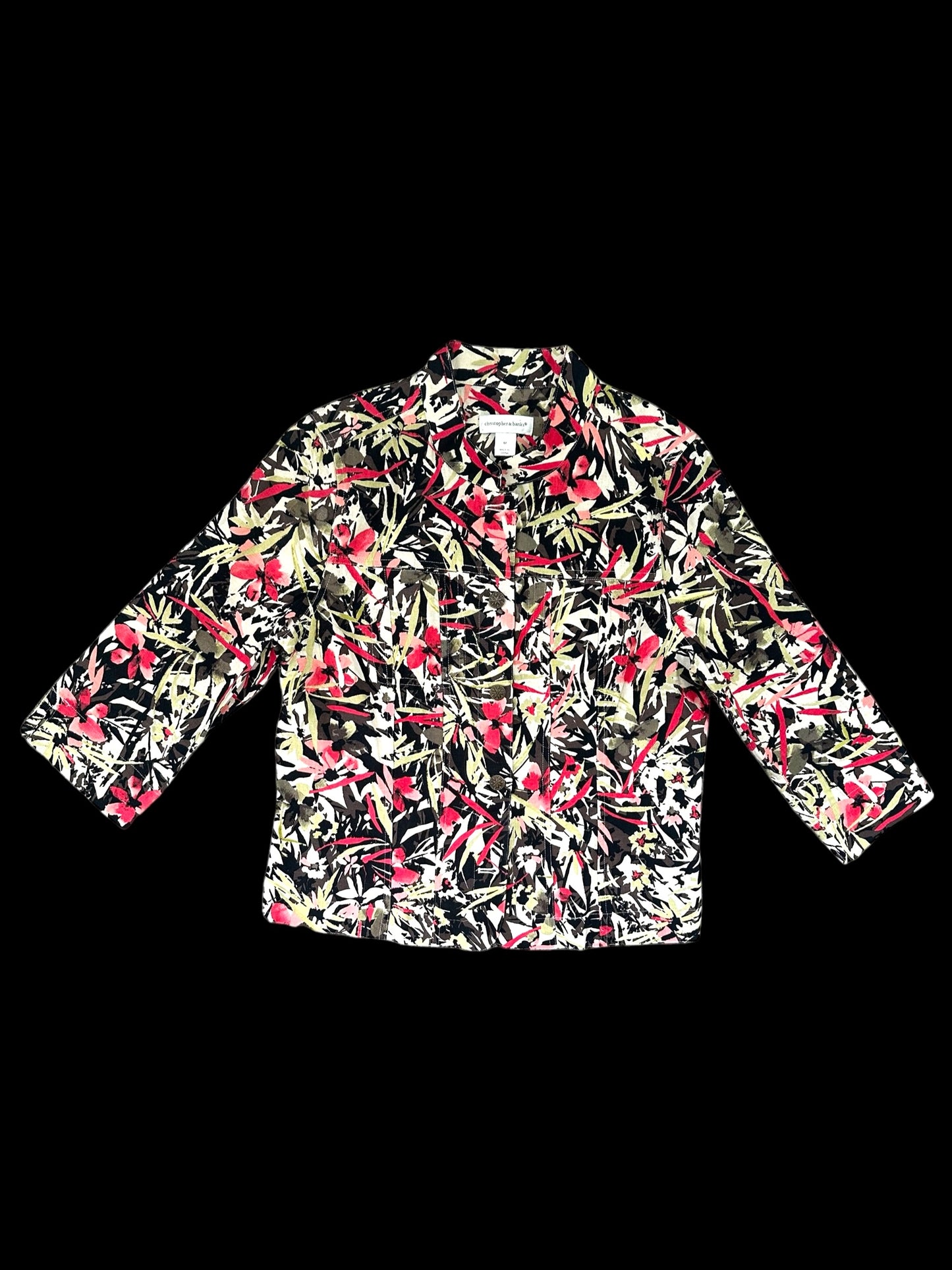 Christopher & Banks Floral Jacket