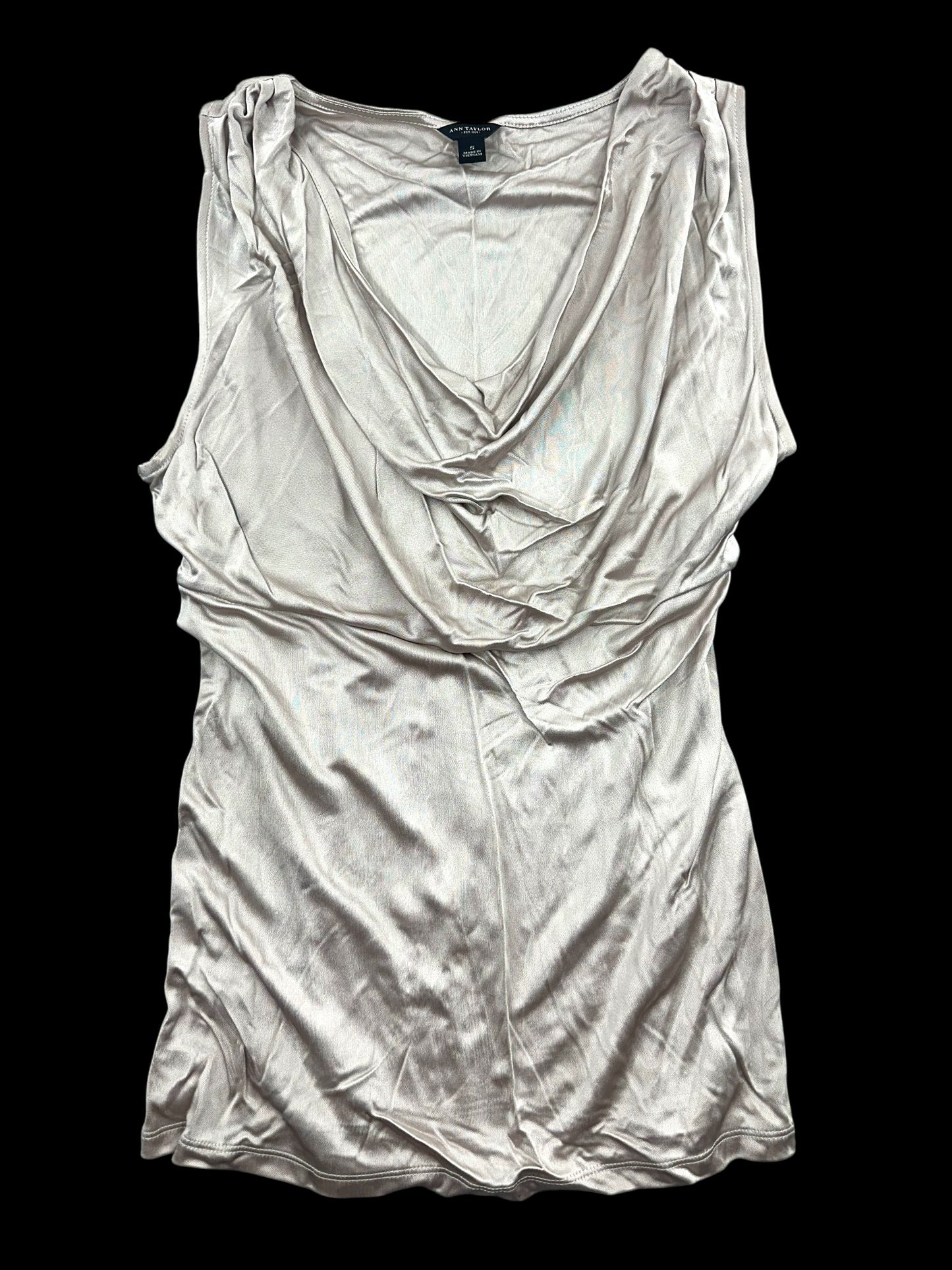 Ann Taylor Sleeveless Cowl-Neck Top