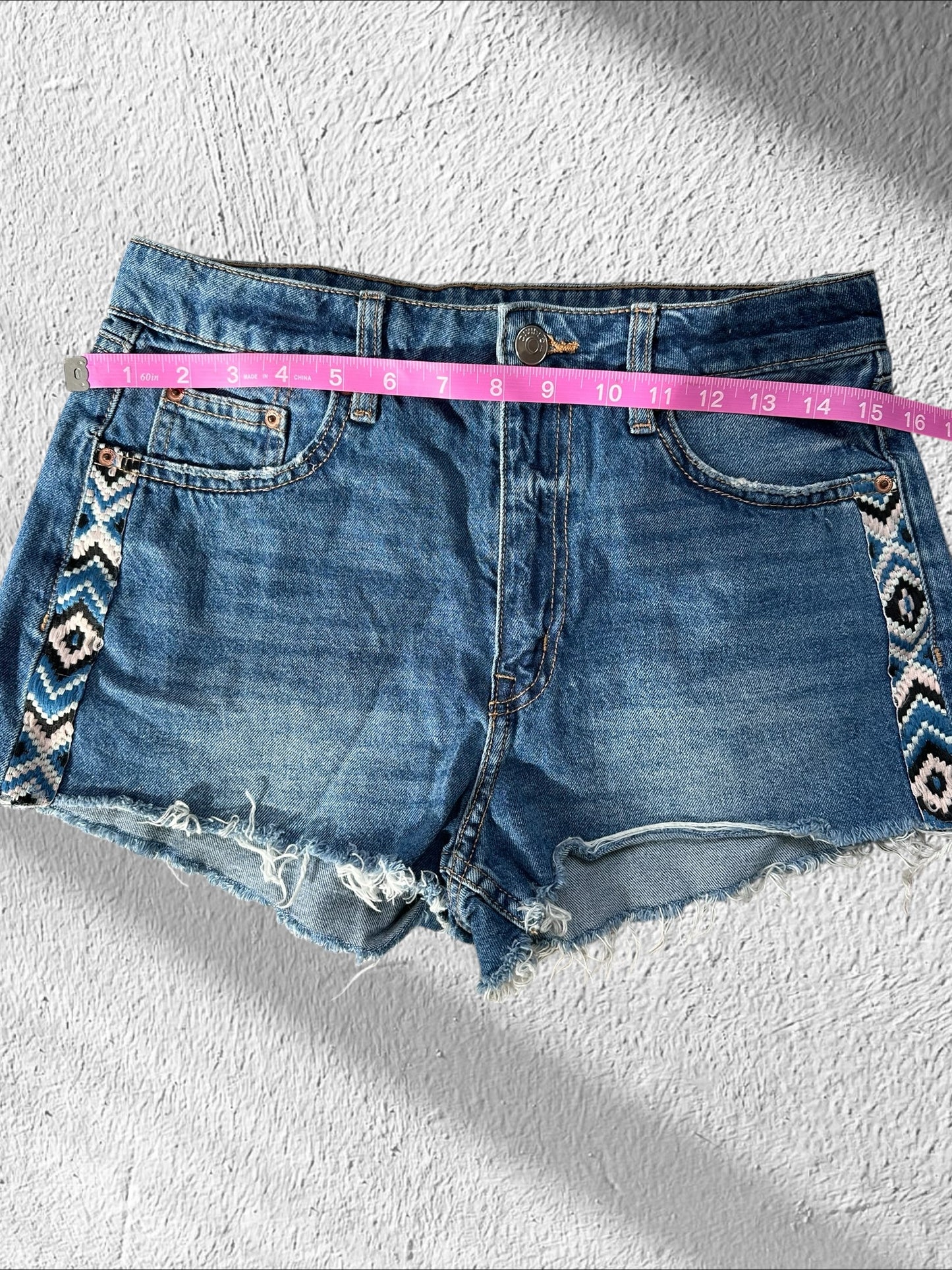 H&M Boho Denim Shorts