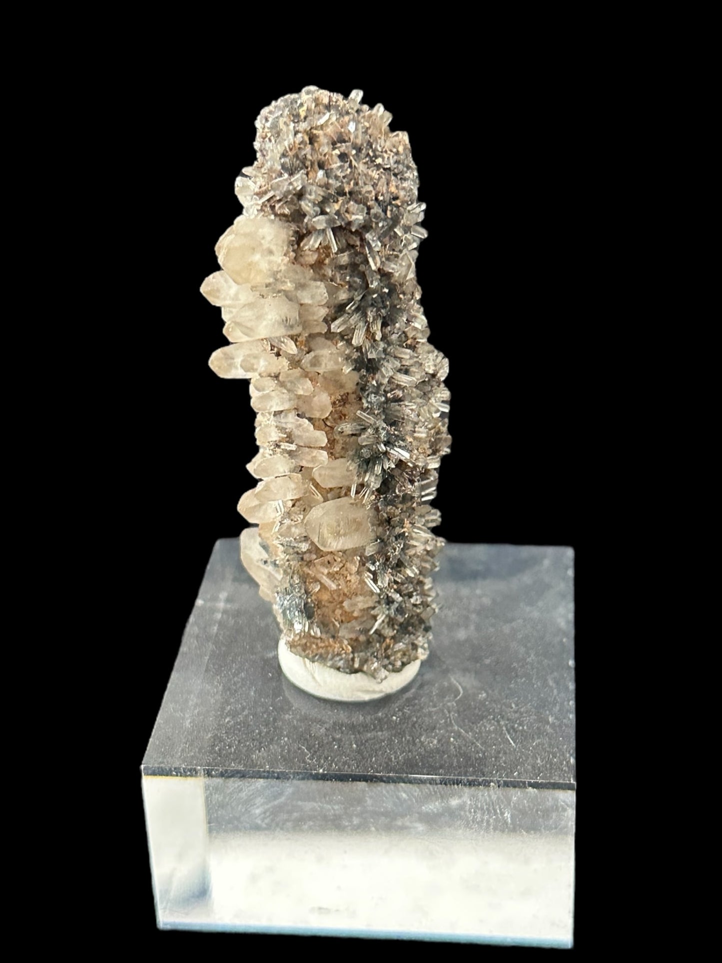 Beryl covered in Quartz