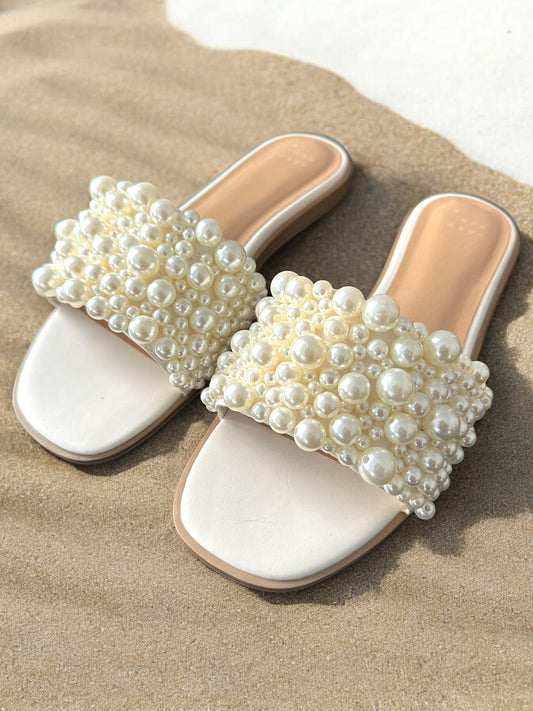 A New Day Pearl Sandals Size 8.5 Brand New