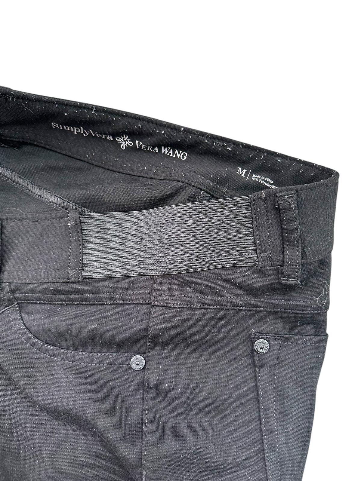 Simply Vera Vera Wang Black Stretch Pants