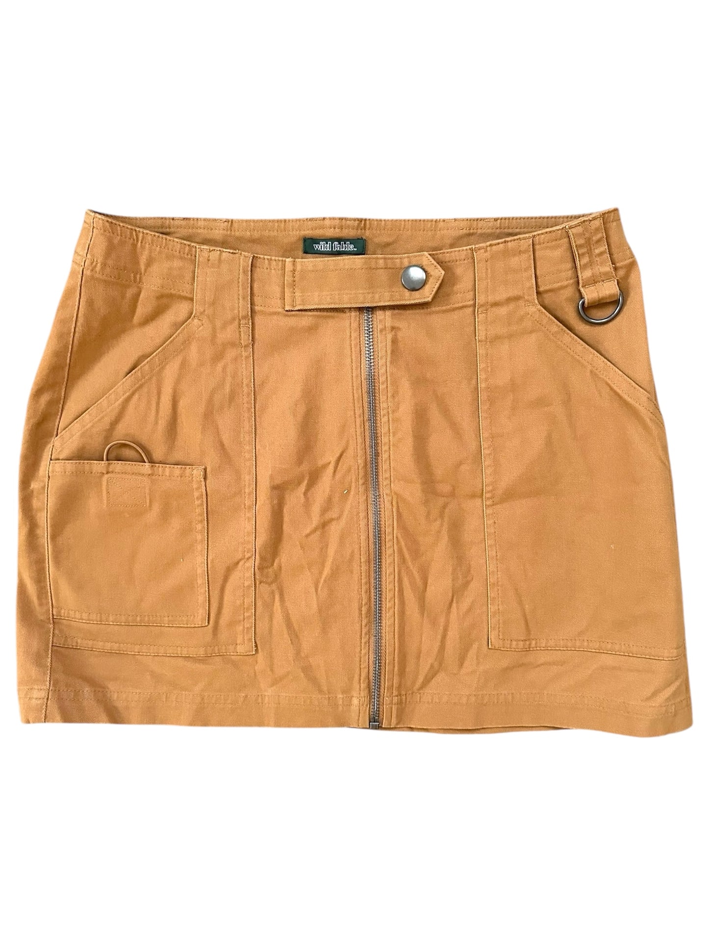 Wild Fable Khaki Zip Up Skirt