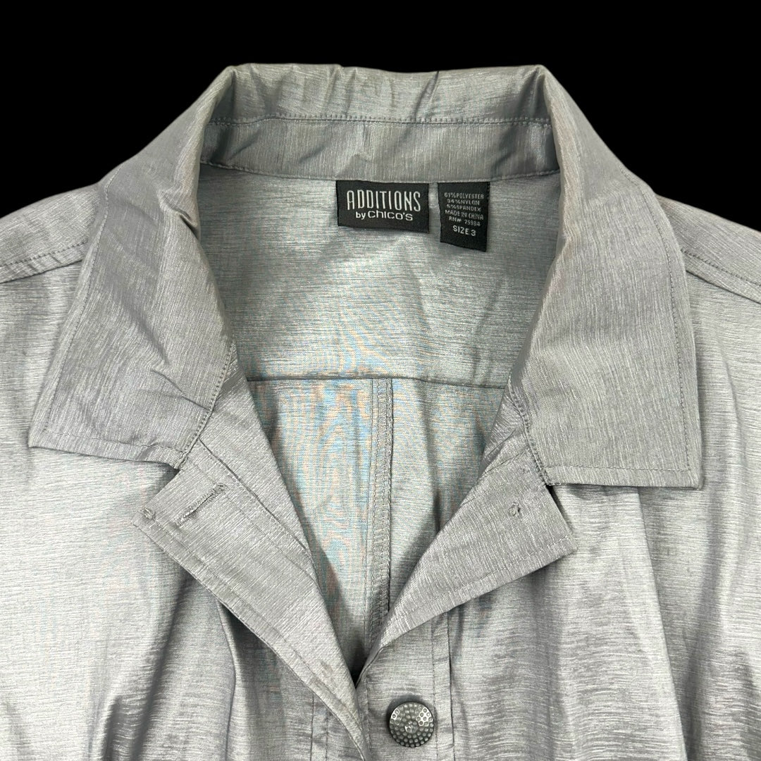 Addictions by Chico's Metallic Jacket