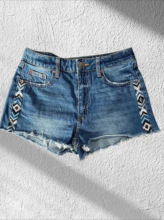 H&M Boho Denim Shorts