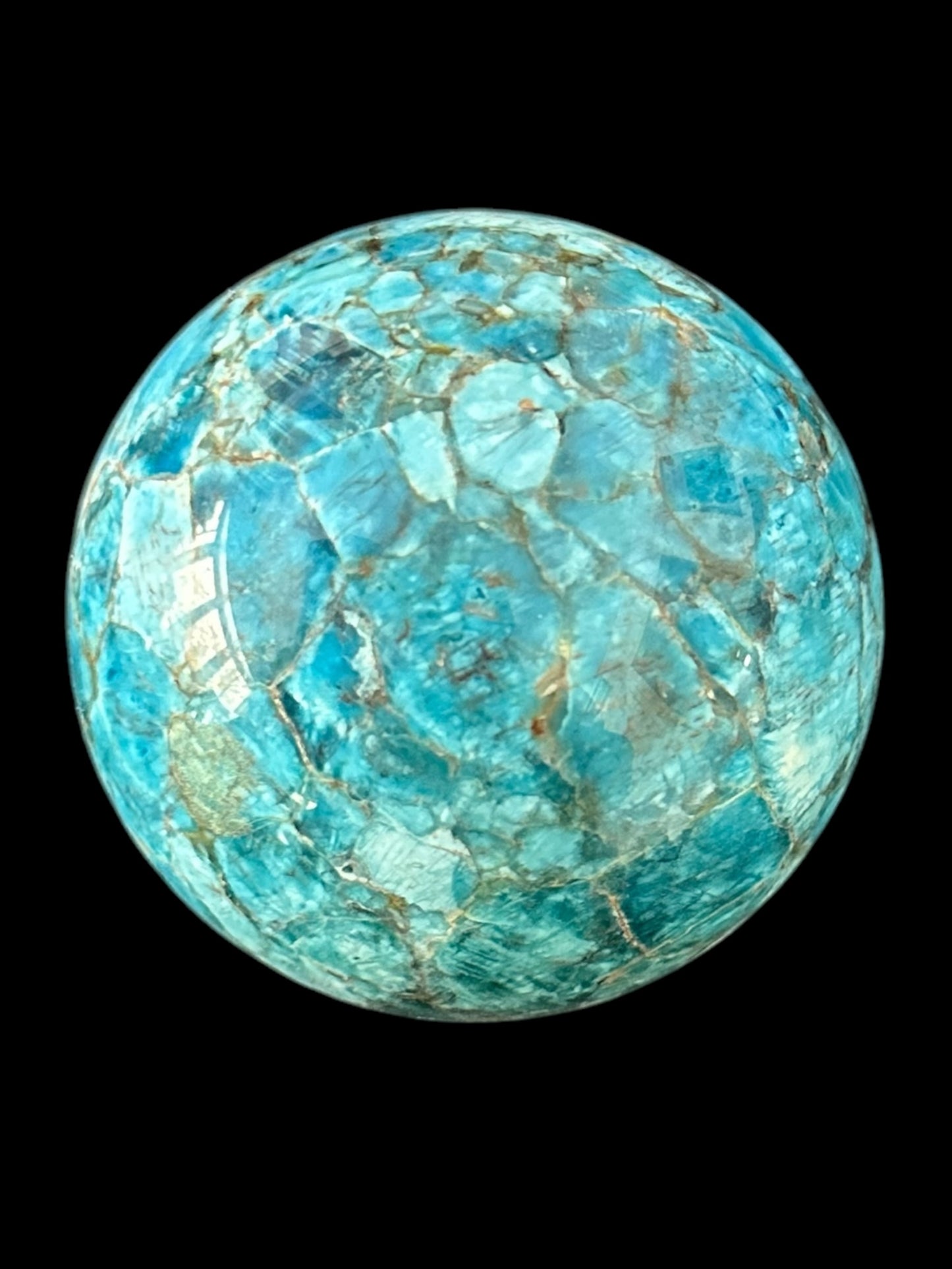 Blue Apatite Sphere