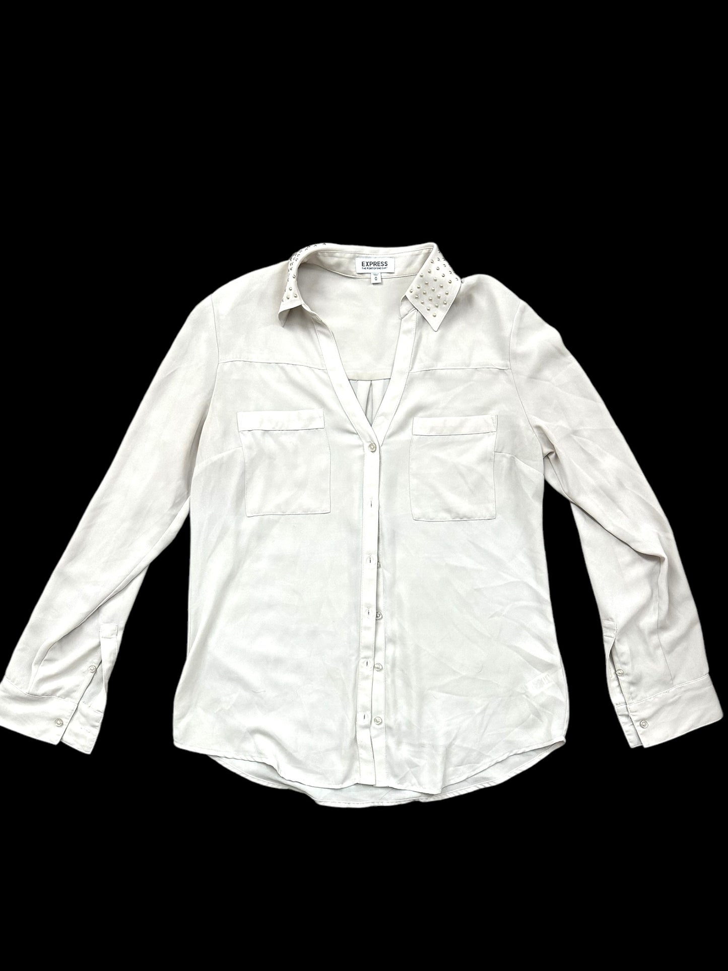 Express Cream Button Up