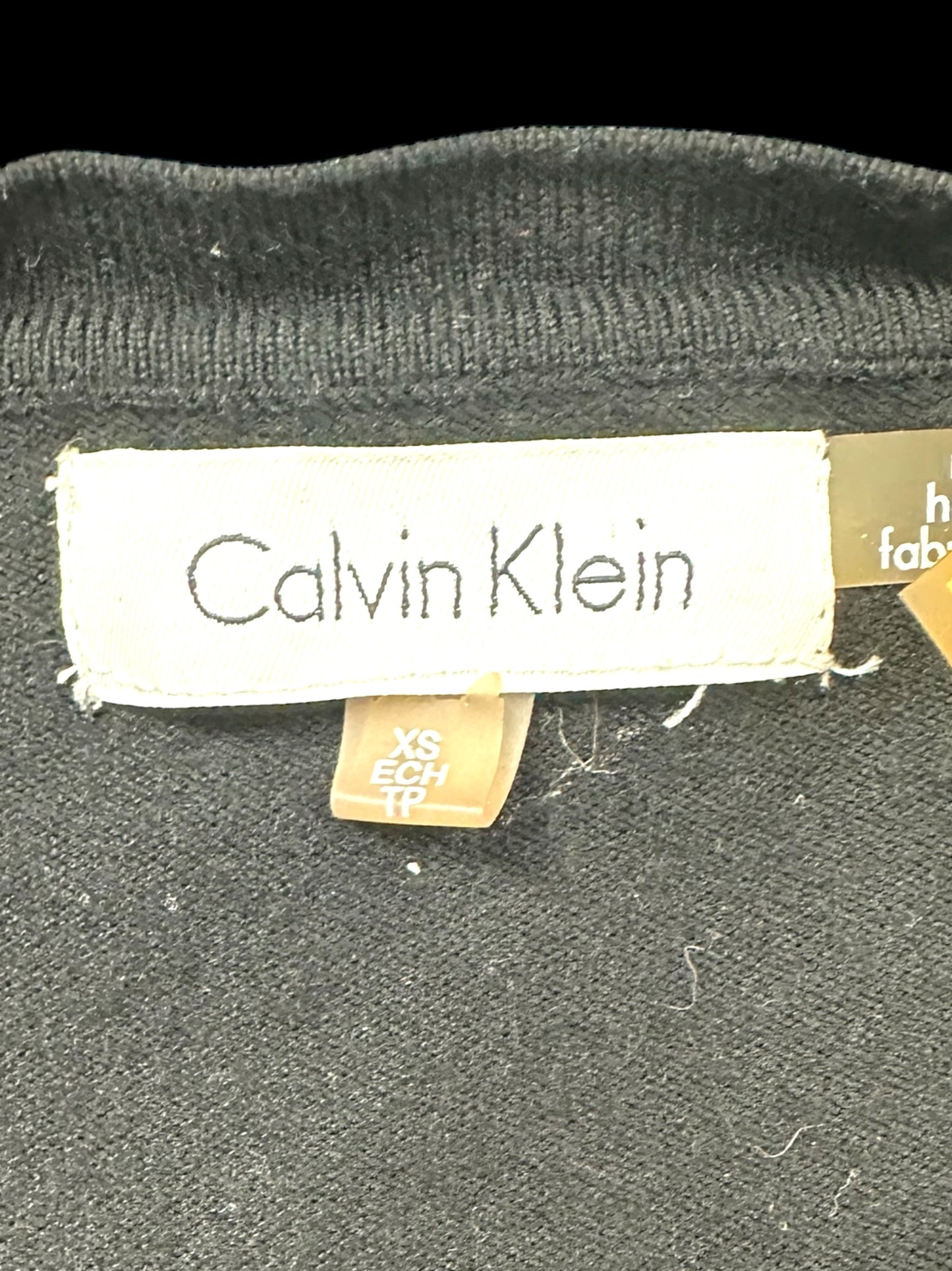 Calvin Klein Black Cardigan with Gold Buttons