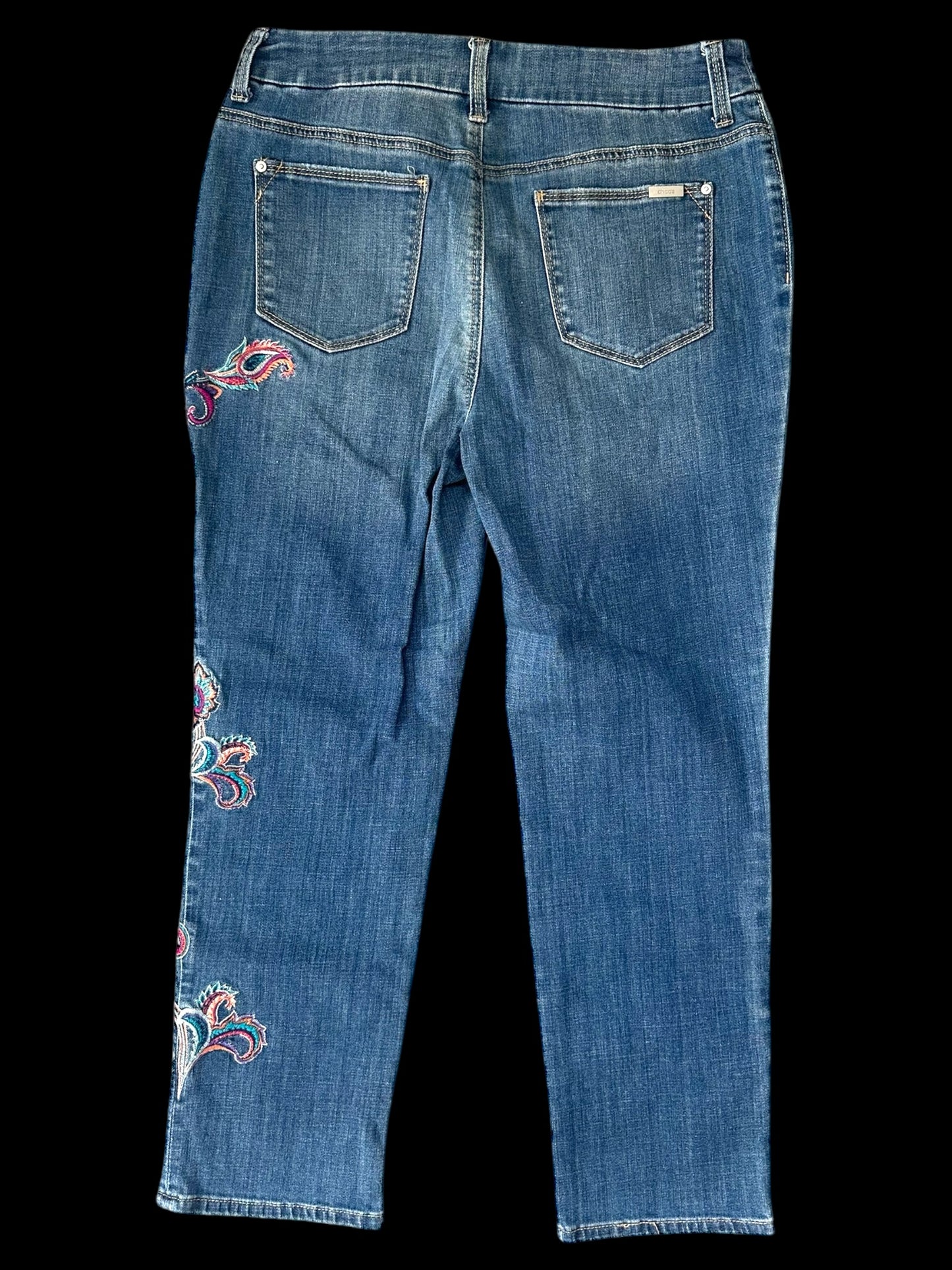 Chico's Embroidered Denim Jean