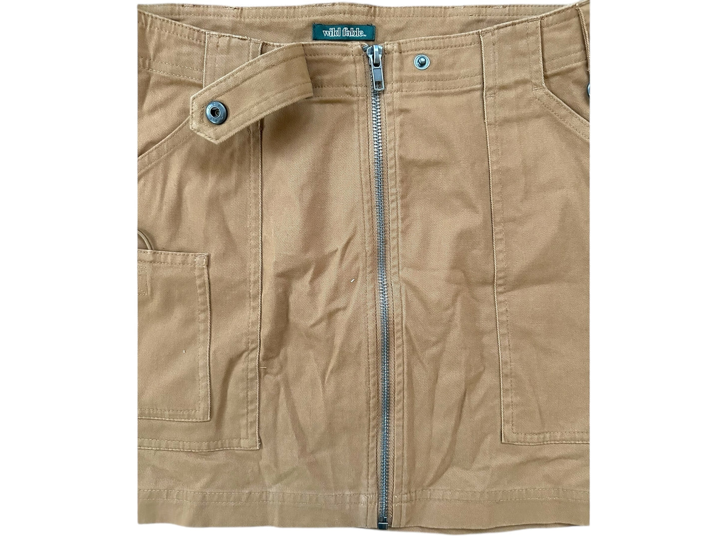 Wild Fable Khaki Zip Up Skirt