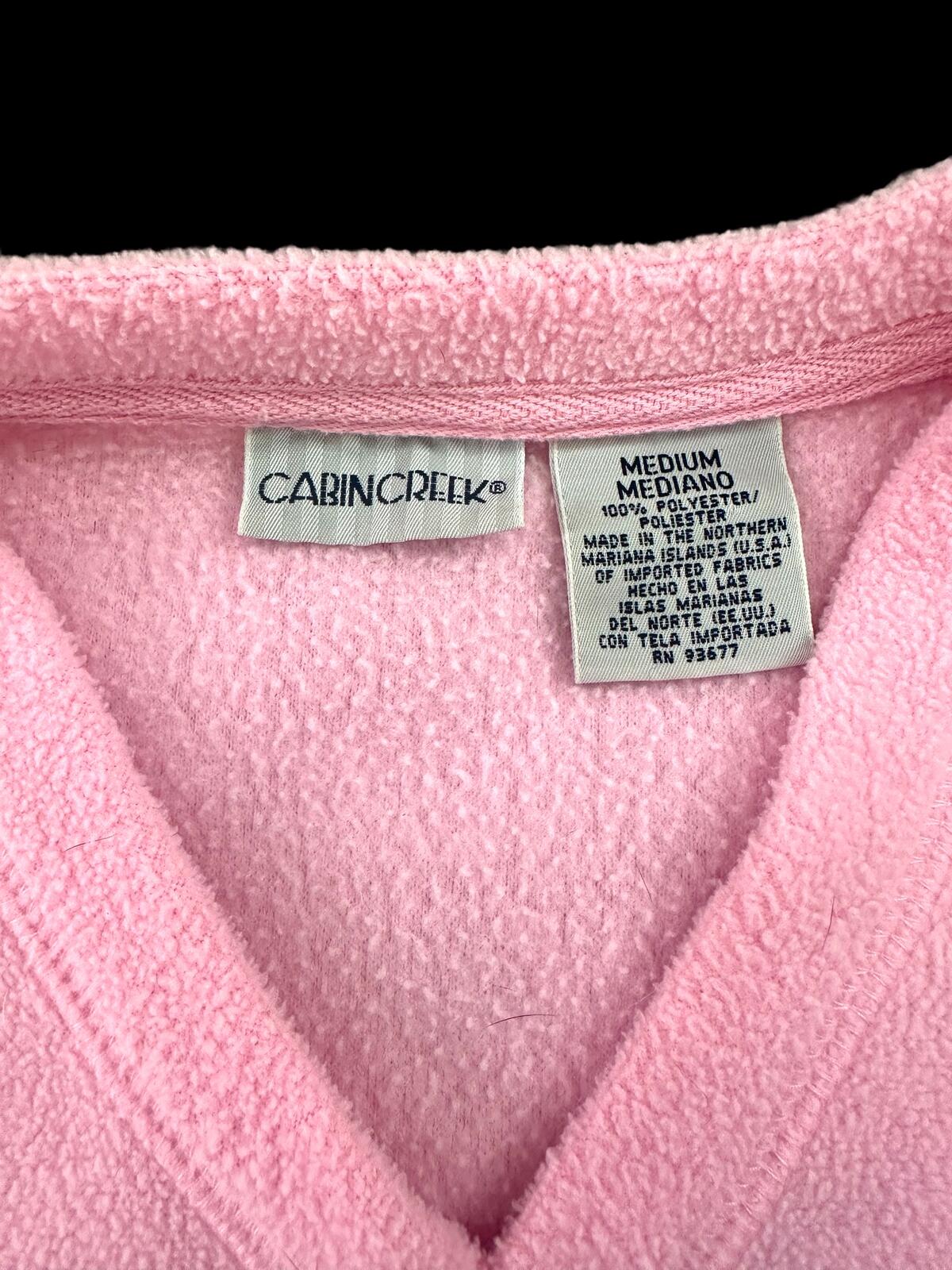 Cabin Creek Pink Fleece Pullover