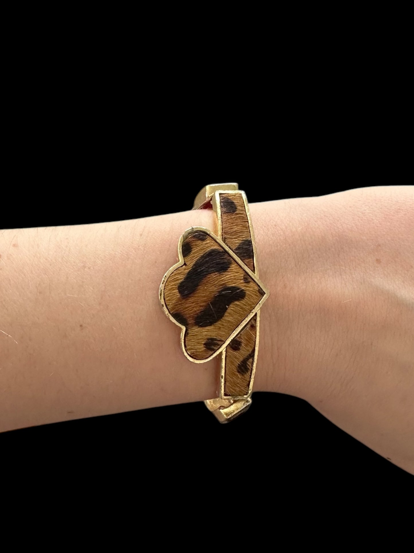 Vintage Leopard Print Fur Bracelet