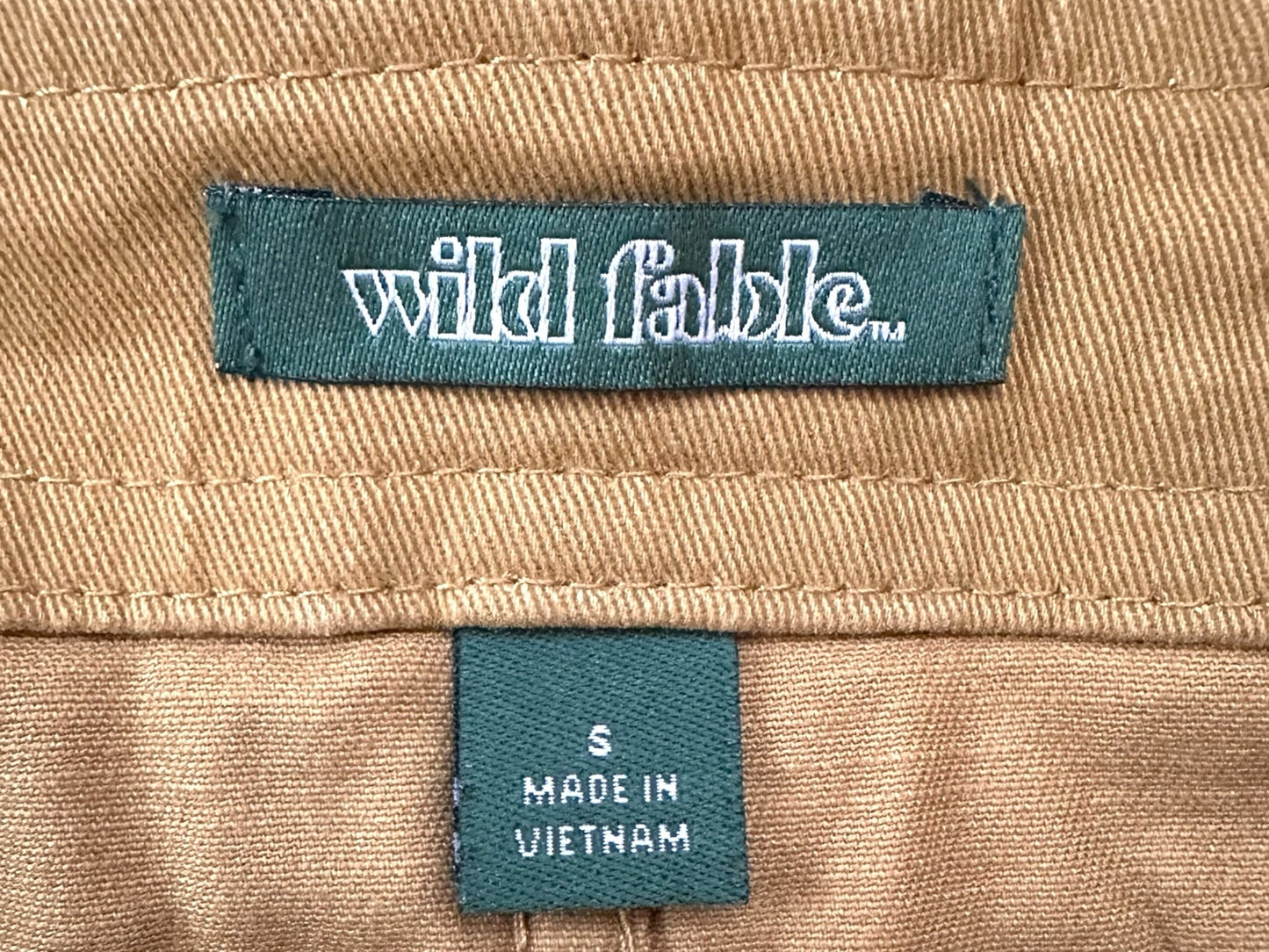 Wild Fable Khaki Zip Up Skirt