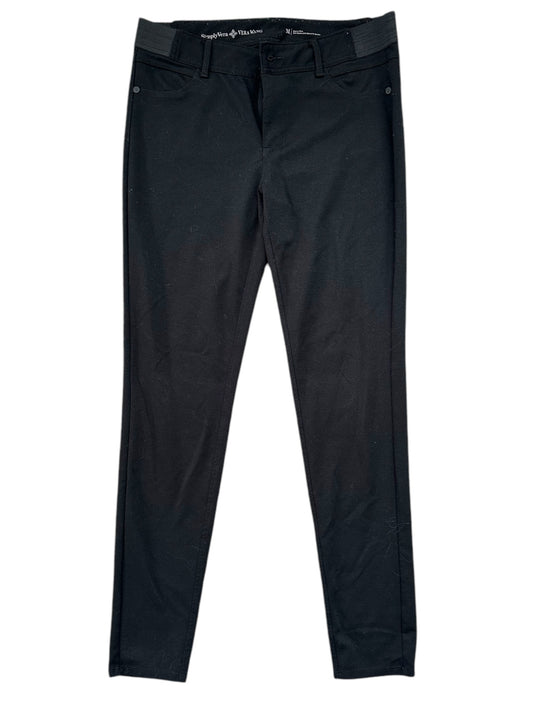 Simply Vera by Vera Wang Black Stetchy Straight Pants