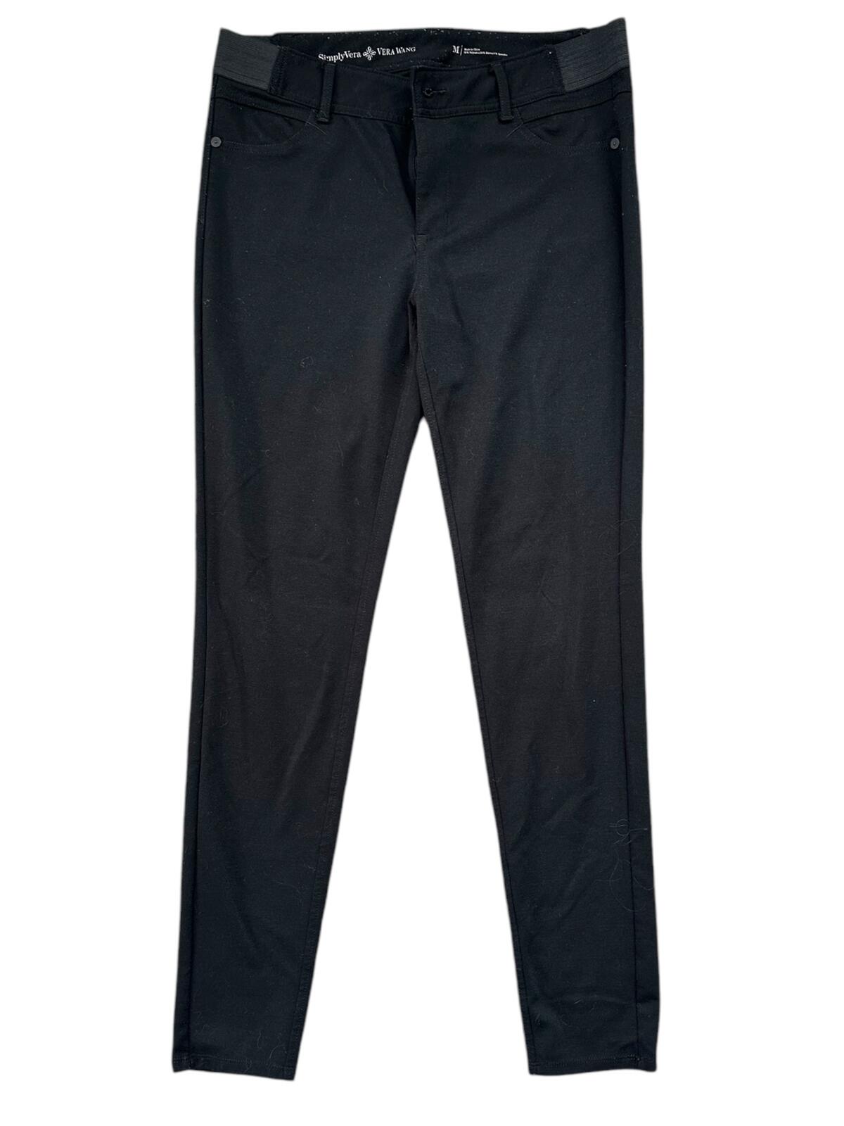 Simply Vera Vera Wang Black Stretch Pants