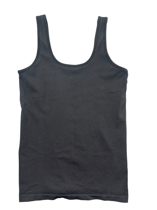 Black Ribbed Tank Top