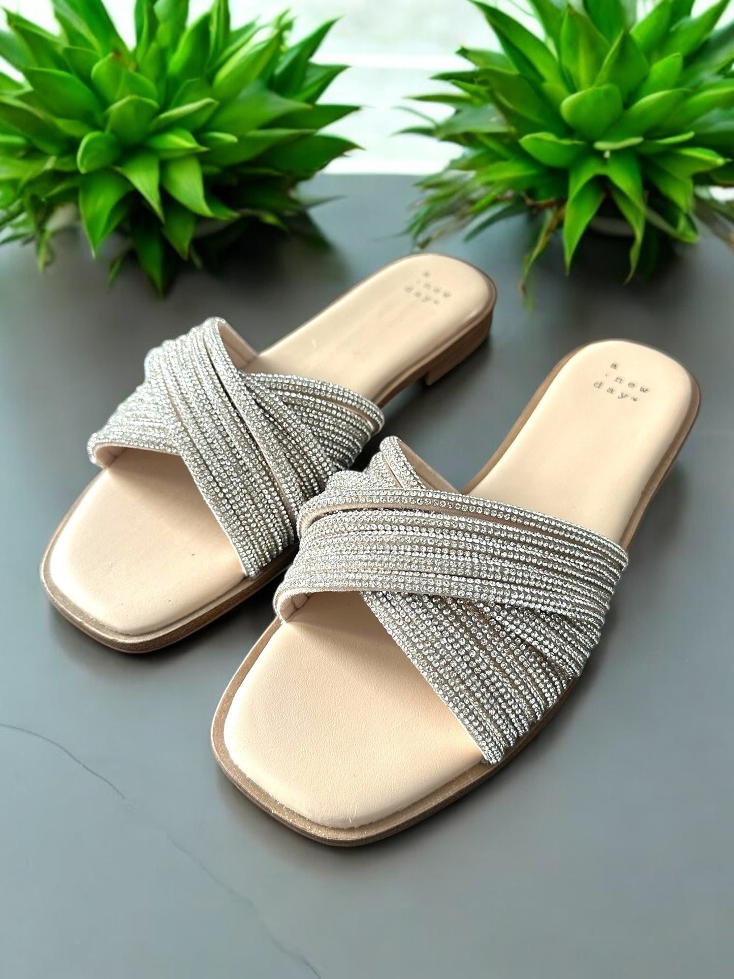 A New Day Bling Sandal Size 8 Brand New