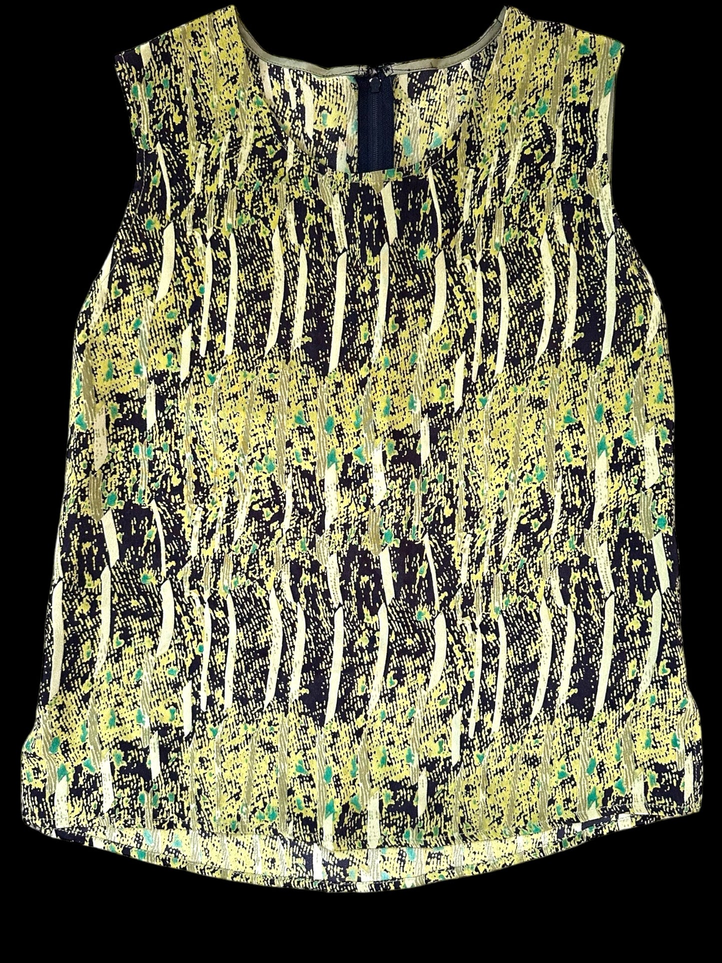 Silk Green Patterned Top