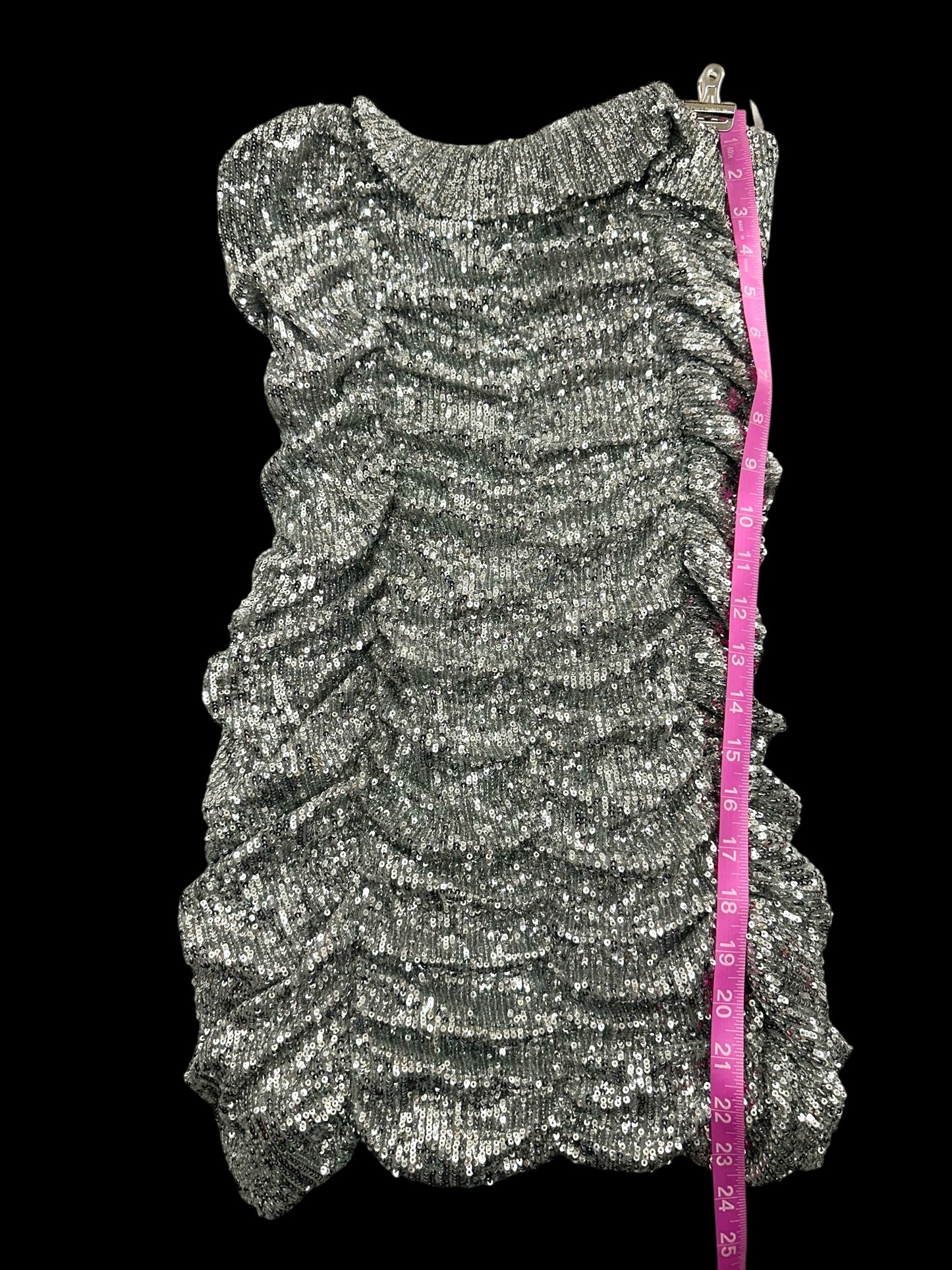 Limited Edition Zara Silver Sequined Mini Dress