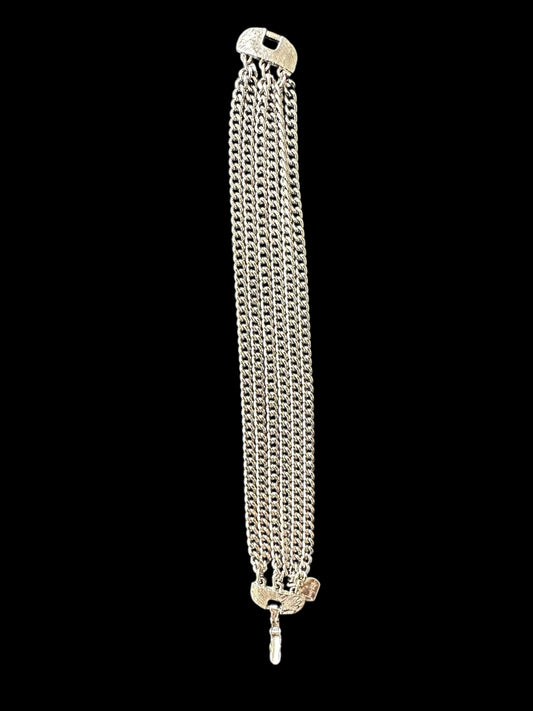 Vintage Judy Lee Sterling Silver Chain Bracelet