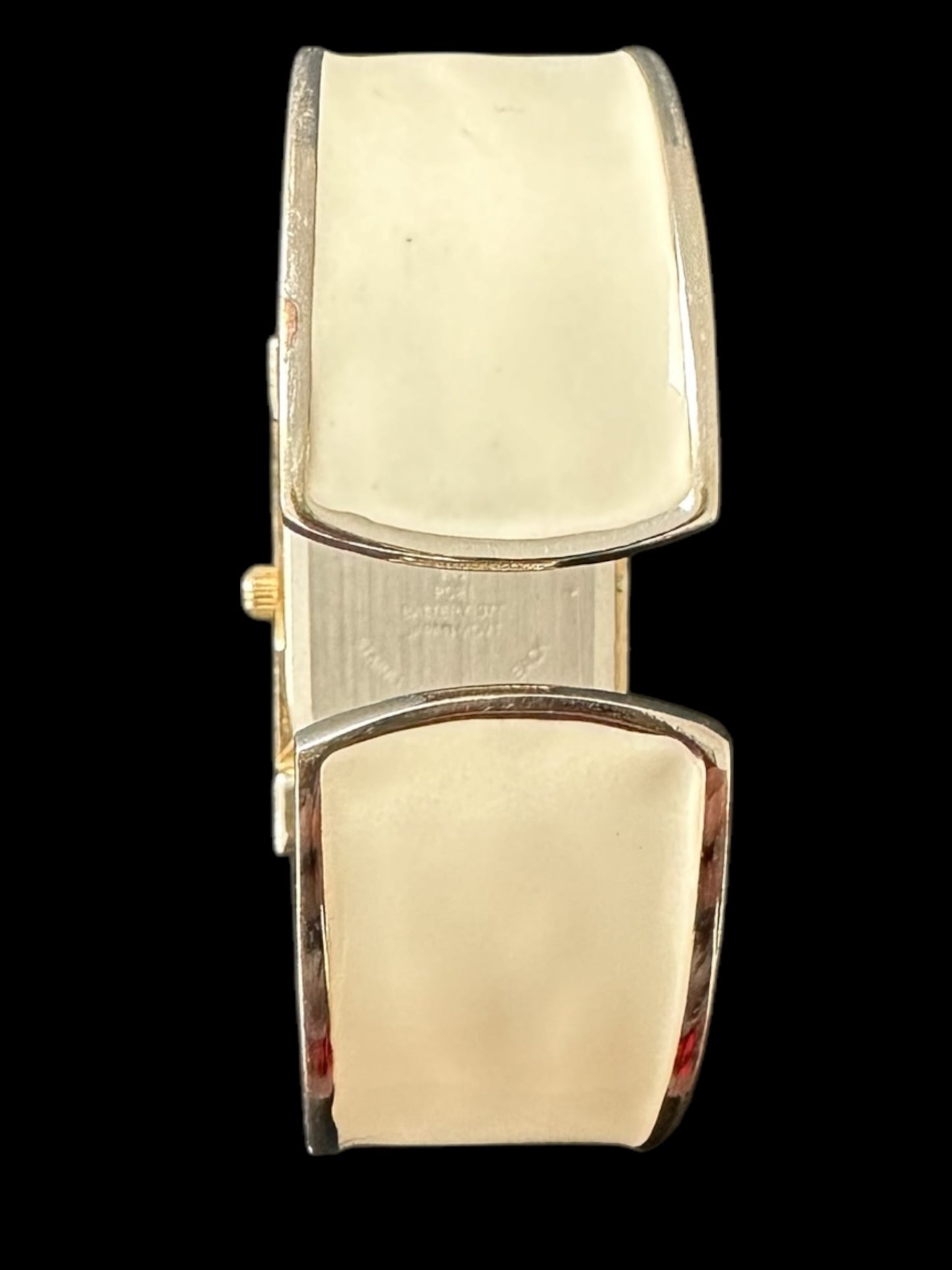 Vintage White Enamel Inlay Watch