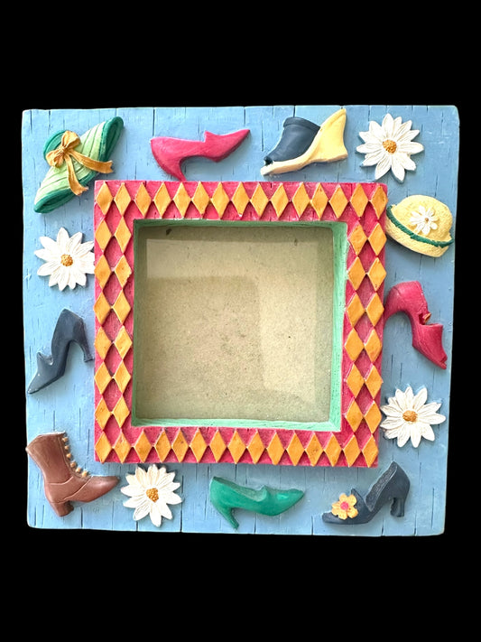 Vintage Wood Shoe Mini Frame