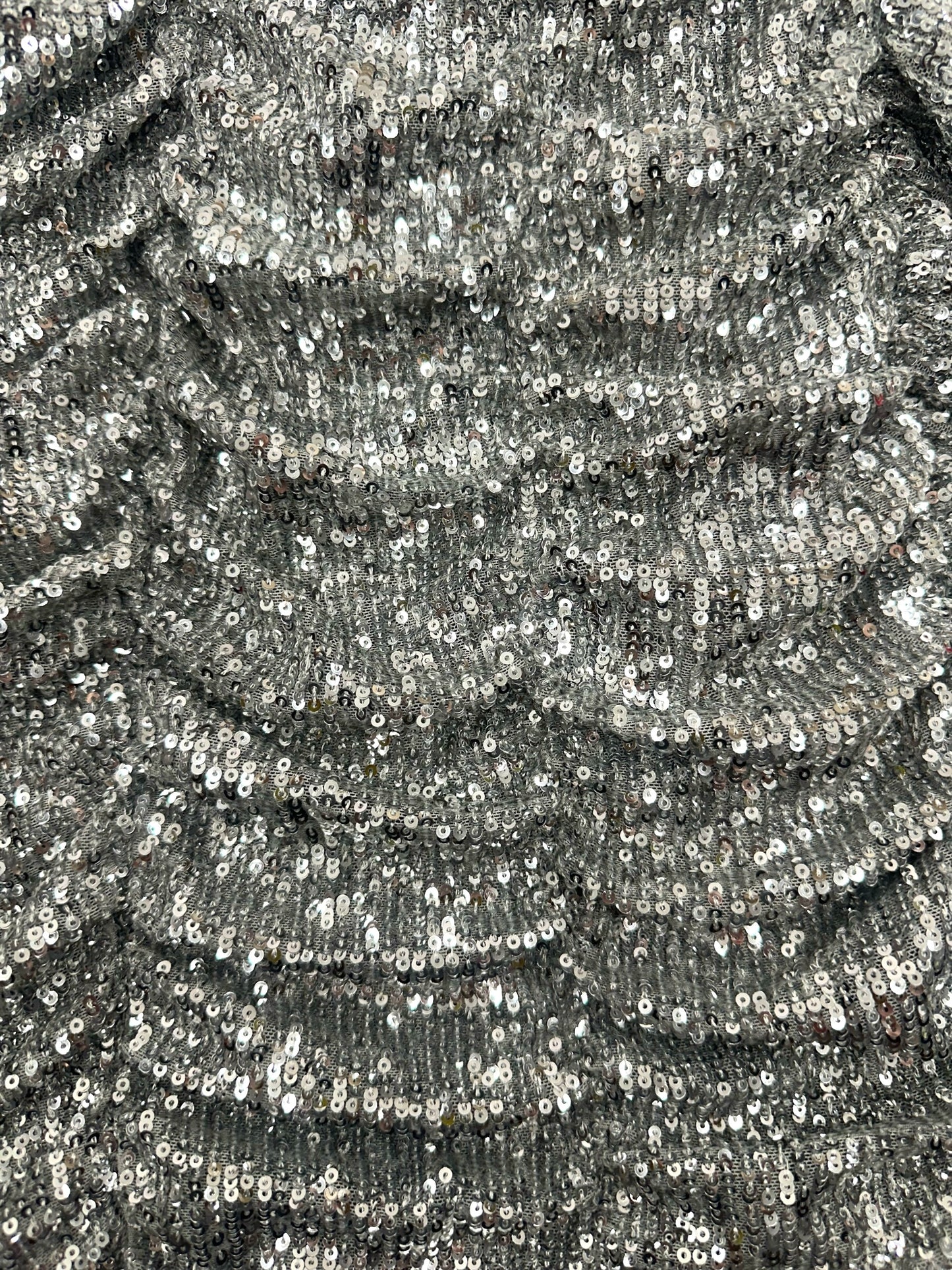 Limited Edition Zara Silver Sequined Mini Dress