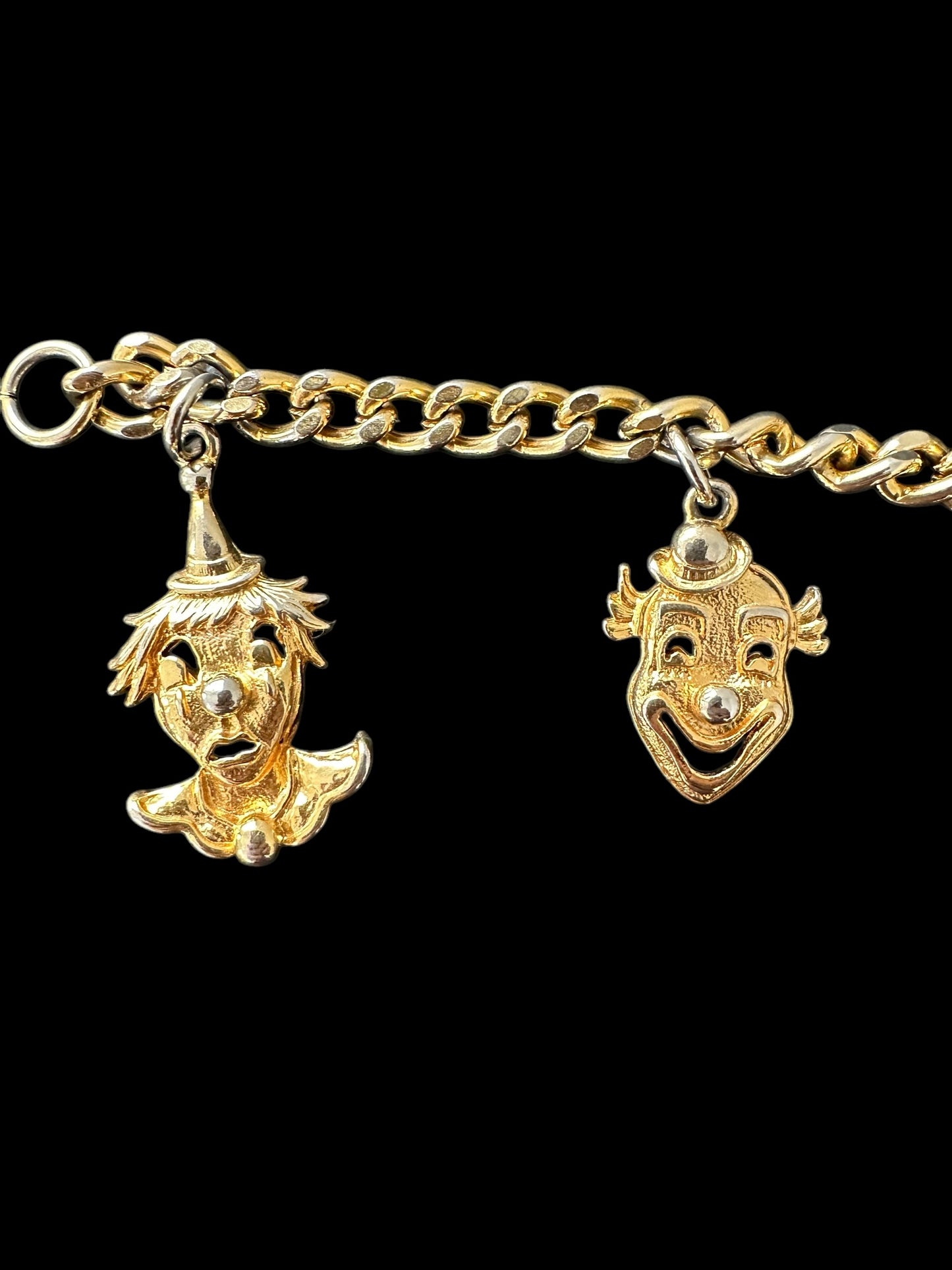 Vintage Clown Charm Bracelet