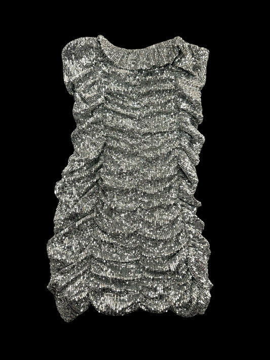 Limited Edition Zara Silver Sequined Mini Dress
